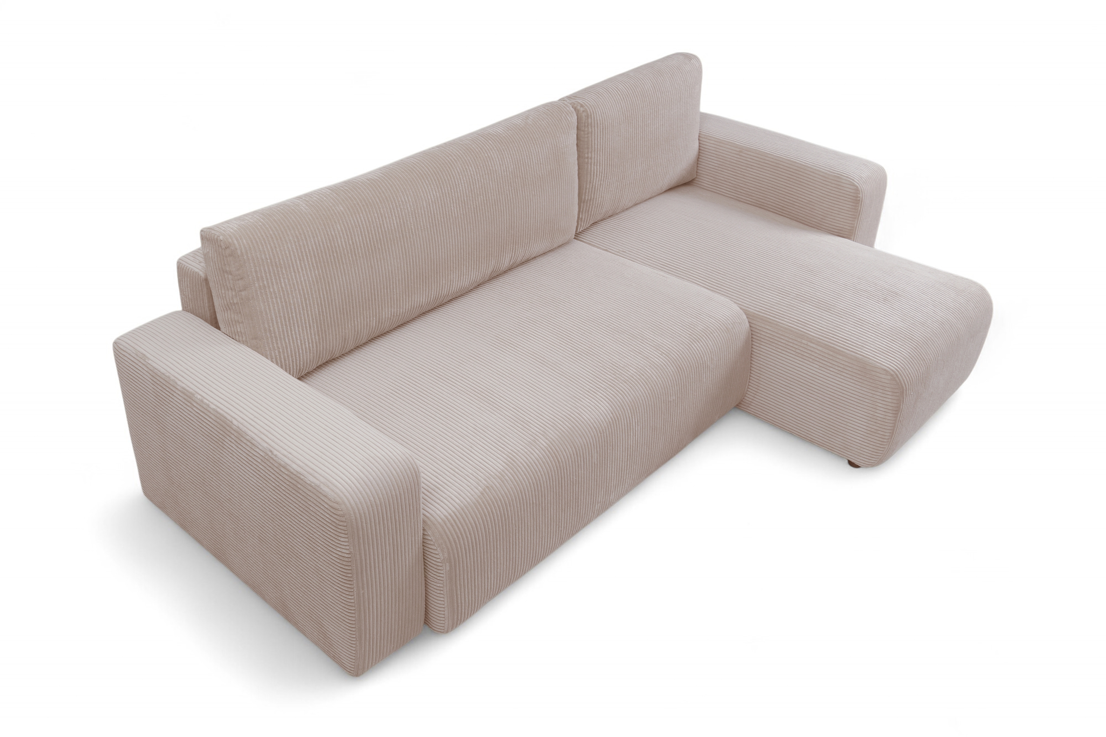 Rozkladacia rohová sedacia súprava Avia Mini univerzálna - béžový menčester Anafi 22 Rohová sedacia súprava Avia Mini s funkciou spánku uniwersalny prawo/Ľavá strana - béžový MENČESTER Anafi 22 