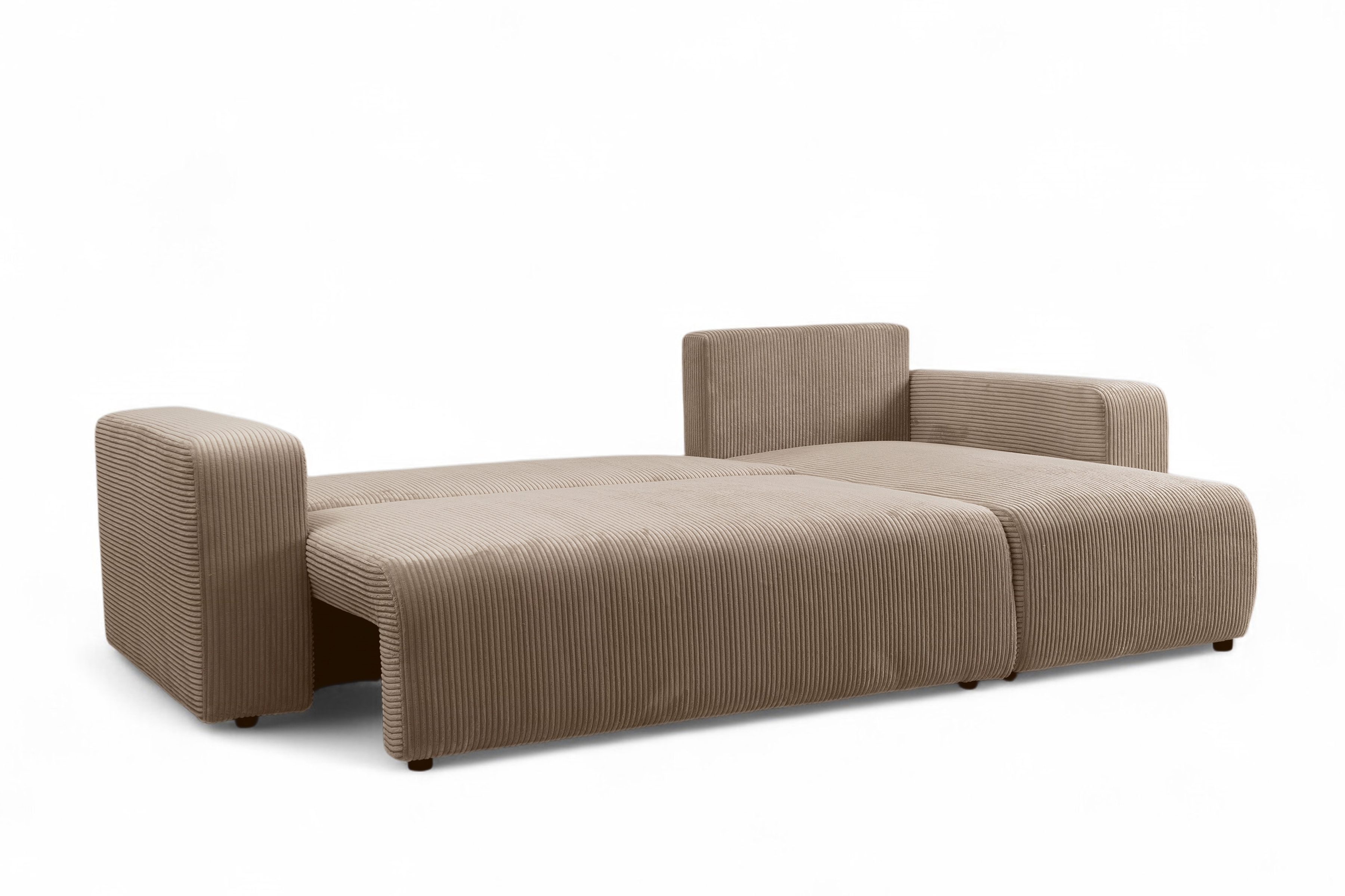 Rozkládací rohová sedací souprava Avia Mini - hnědá Lincoln 17 Rohová sedací souprava Avia Mini rozkládací uniwersalny prawo/levá - hnědá manšestr Lincoln 17