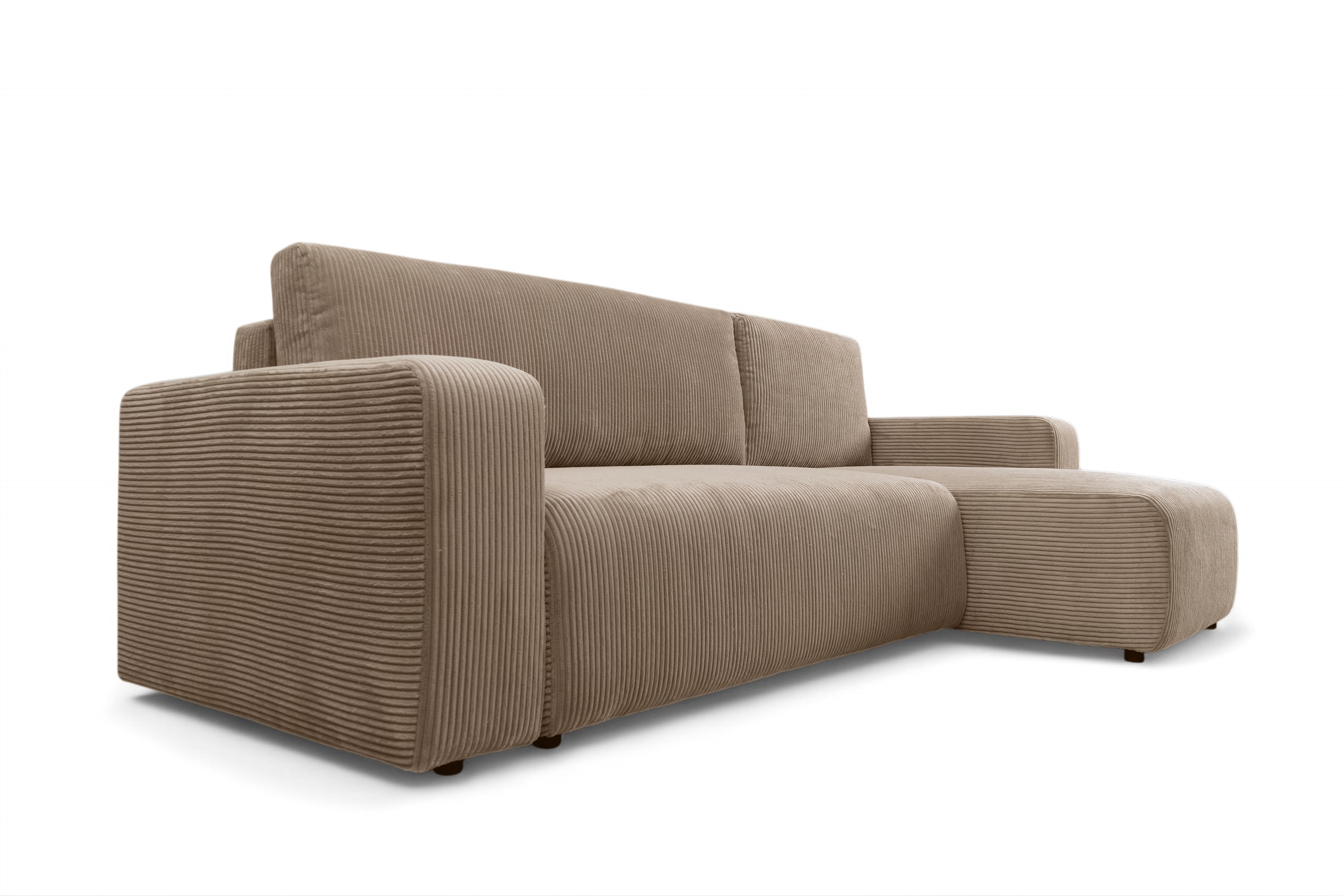 Rozkládací rohová sedací souprava Avia Mini - hnědá Lincoln 17 Rohová sedací souprava Avia Mini rozkládací uniwersalny prawo/levá - hnědá manšestr Lincoln 17