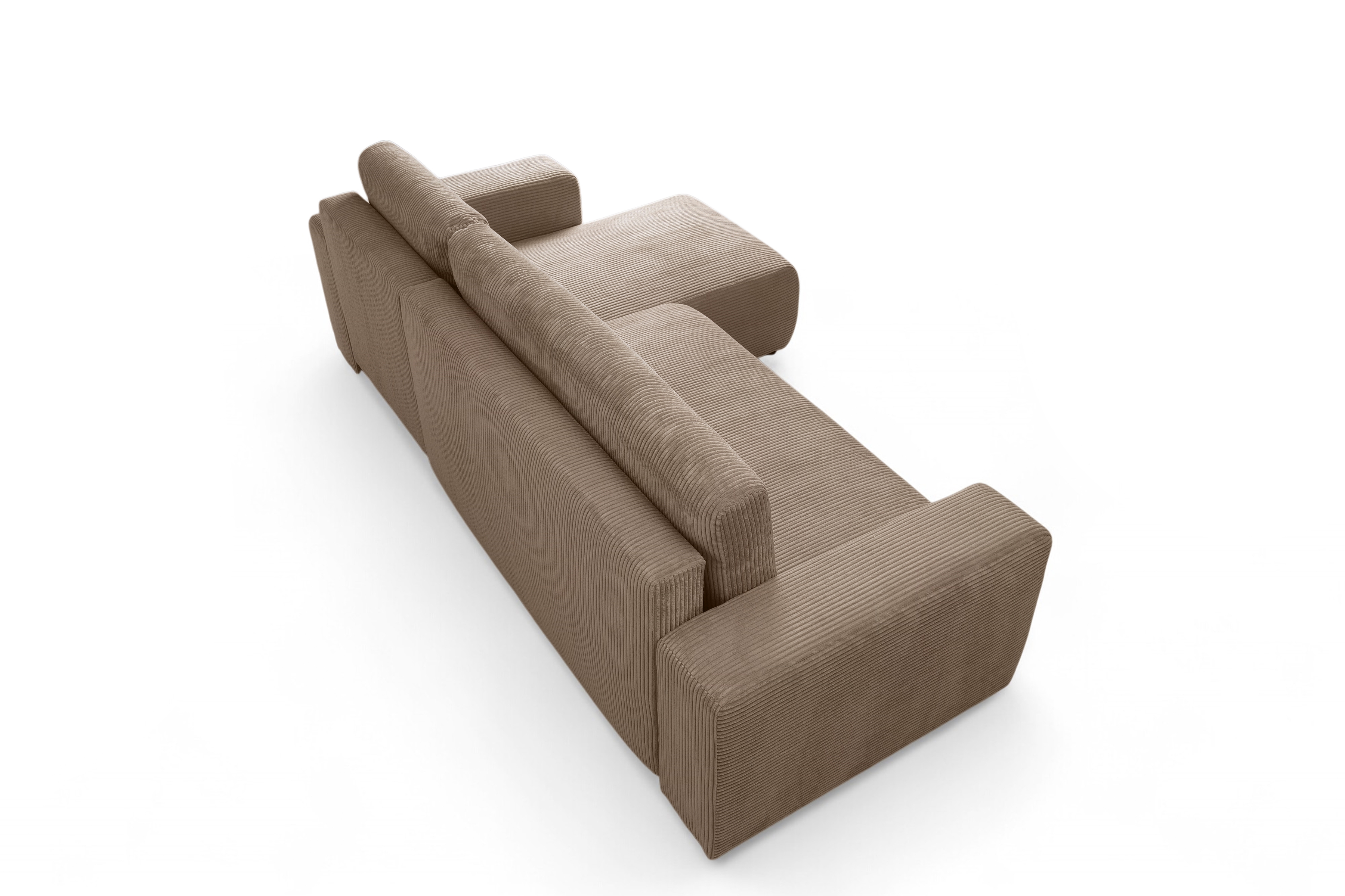 Rozkládací rohová sedací souprava Avia Mini - hnědá Lincoln 17 Rohová sedací souprava Avia Mini rozkládací uniwersalny prawo/levá - hnědá manšestr Lincoln 17