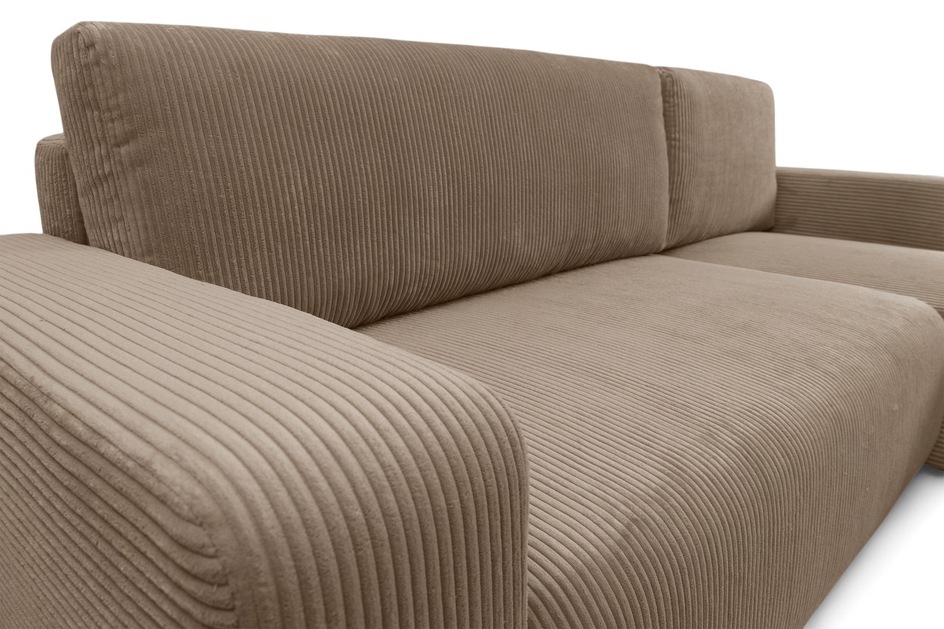 Rozkládací rohová sedací souprava Avia Mini - hnědá Lincoln 17 Rohová sedací souprava Avia Mini rozkládací uniwersalny prawo/levá - hnědá manšestr Lincoln 17