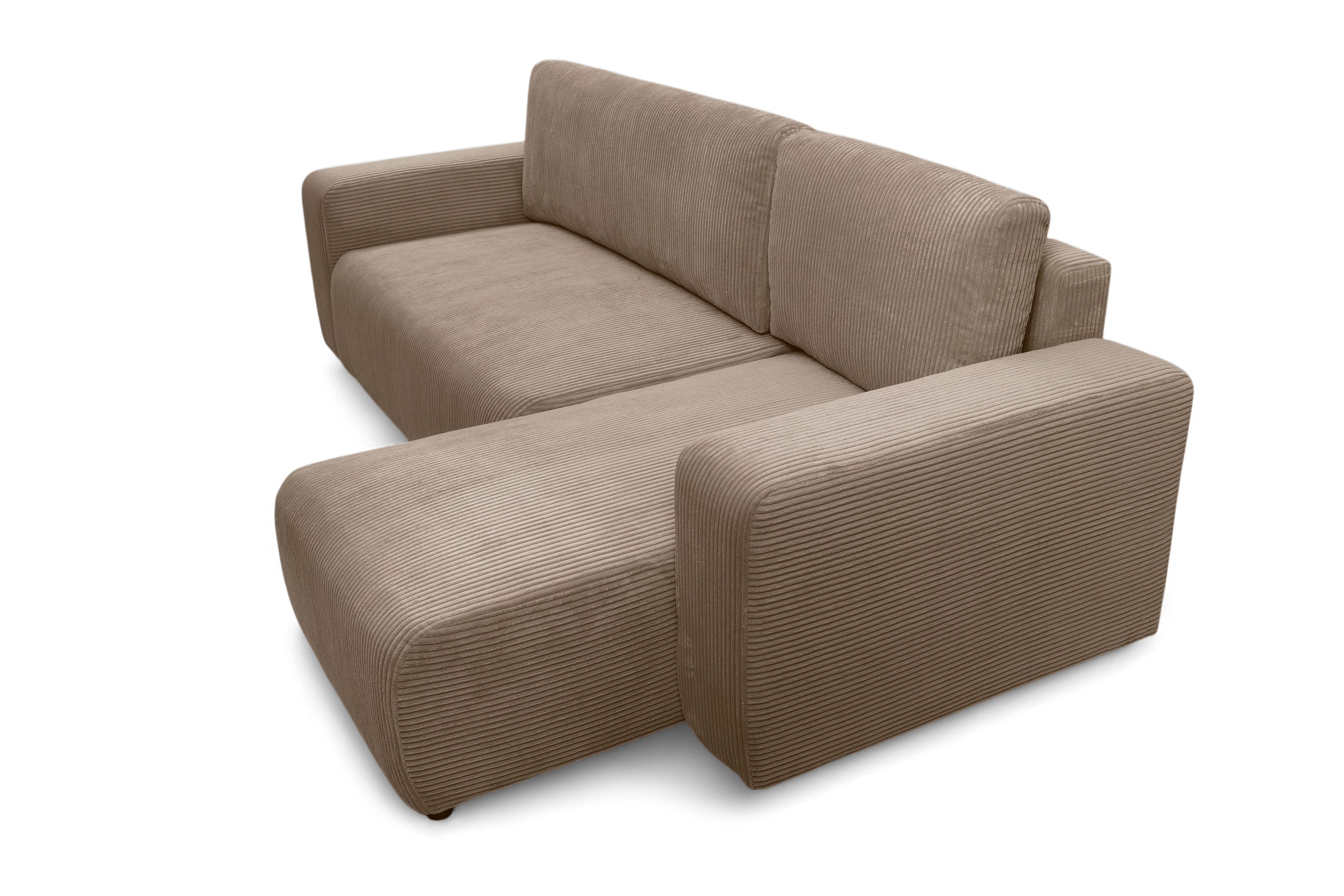 Rozkládací rohová sedací souprava Avia Mini - hnědá Lincoln 17 Rohová sedací souprava Avia Mini rozkládací uniwersalny prawo/levá - hnědá manšestr Lincoln 17