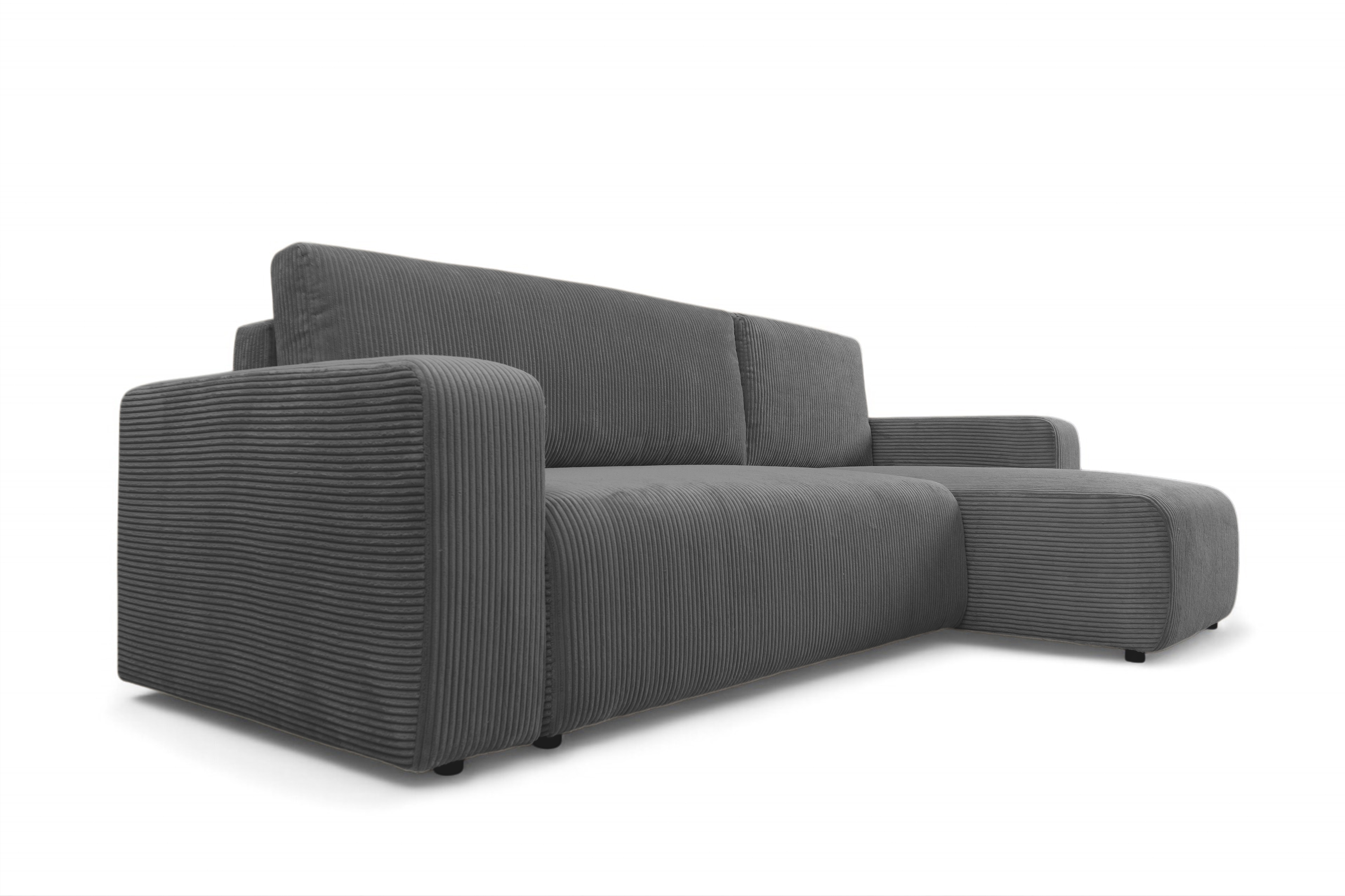 Rozkladacia rohová sedacia súprava Avia Mini univerzálna - grafitový menčester Lincoln 90 Rohová sedacia súprava Avia Mini s funkciou spánku uniwersalny prawo/Ľavá strana - Grafitový MENČESTER Lincoln 90