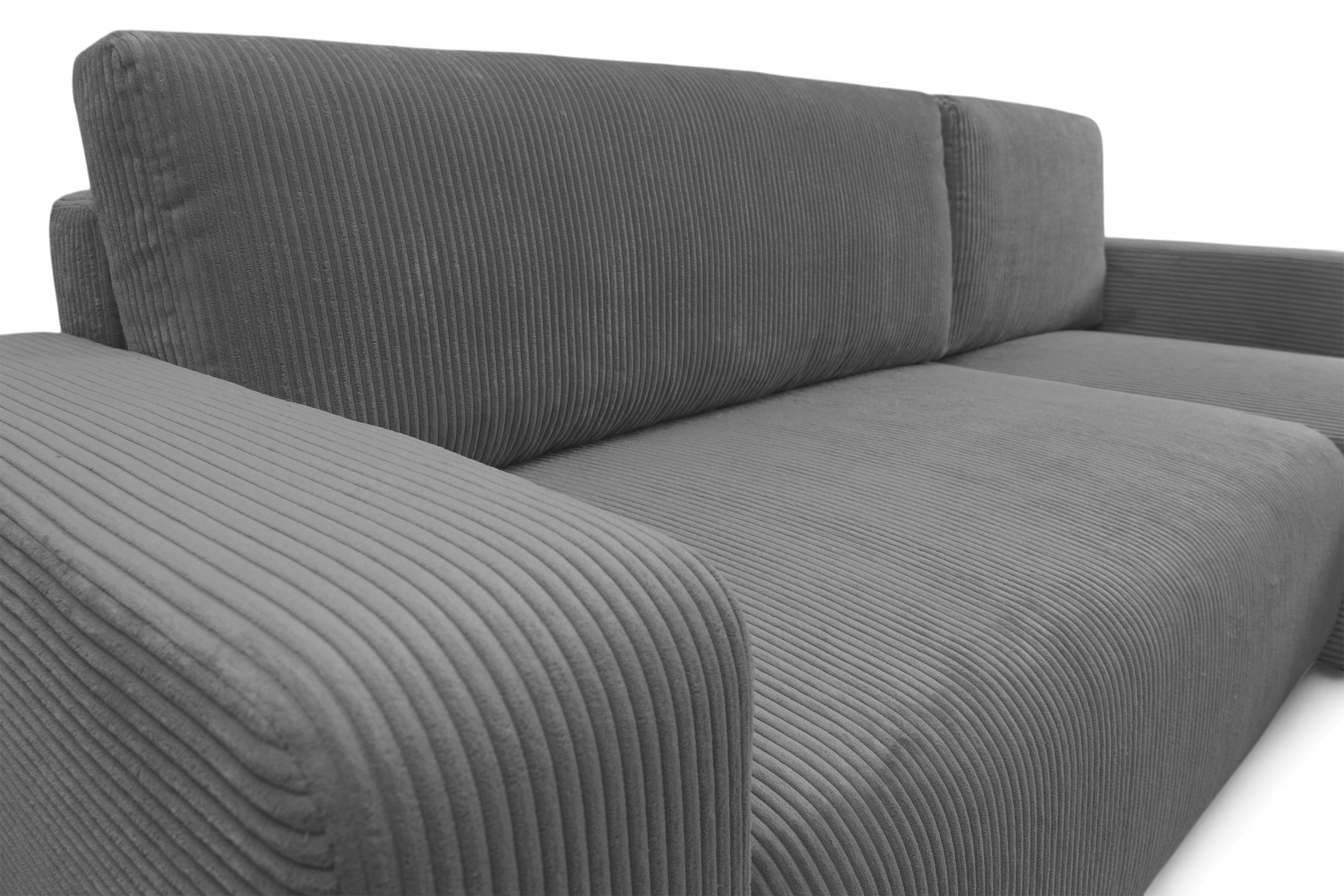 Rozkladacia rohová sedacia súprava Avia Mini univerzálna - grafitový menčester Lincoln 90 Rohová sedacia súprava Avia Mini s funkciou spánku uniwersalny prawo/Ľavá strana - Grafitový MENČESTER Lincoln 90