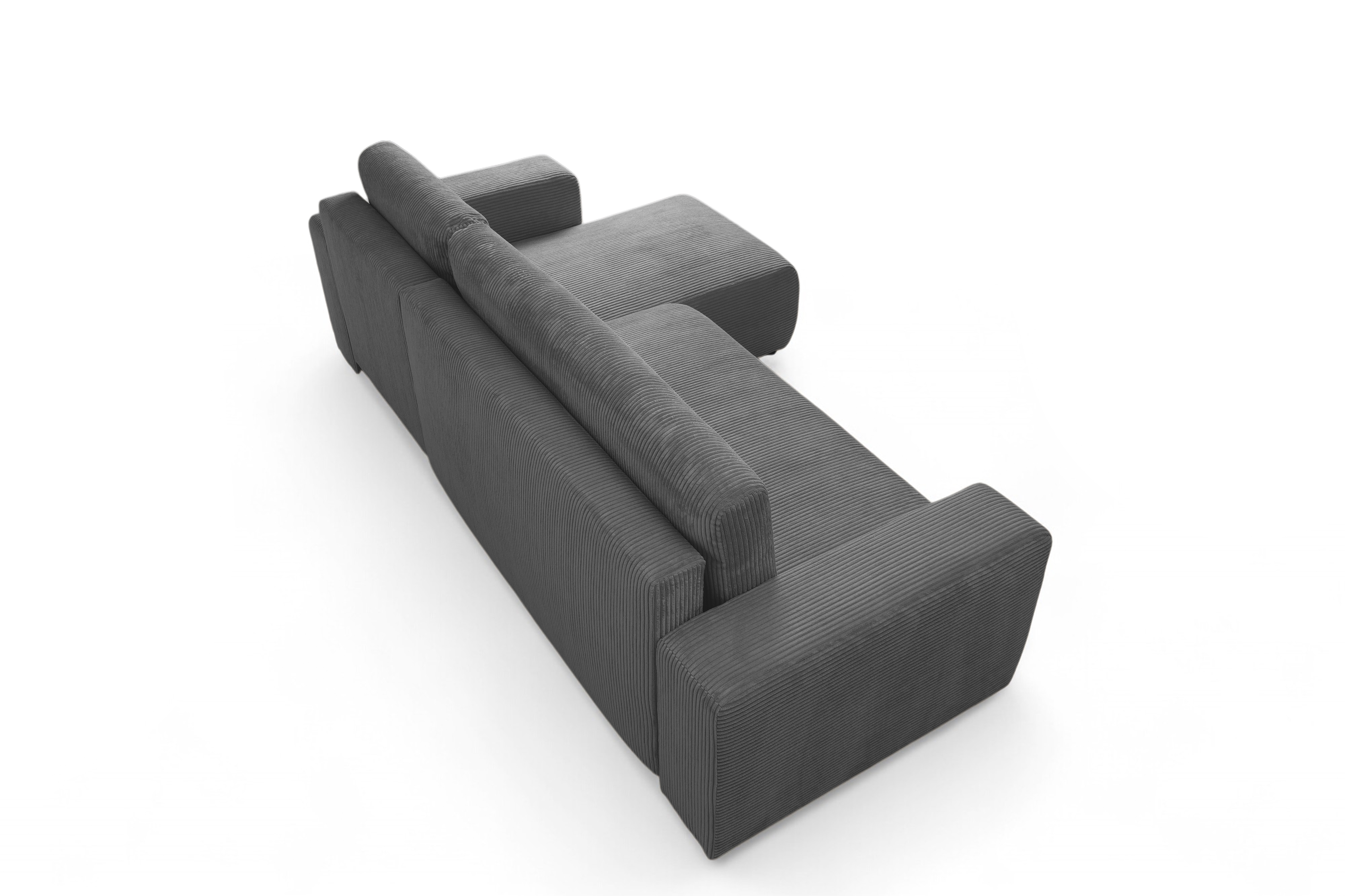 Rozkladacia rohová sedacia súprava Avia Mini univerzálna - grafitový menčester Lincoln 90 Rohová sedacia súprava Avia Mini s funkciou spánku uniwersalny prawo/Ľavá strana - Grafitový MENČESTER Lincoln 90