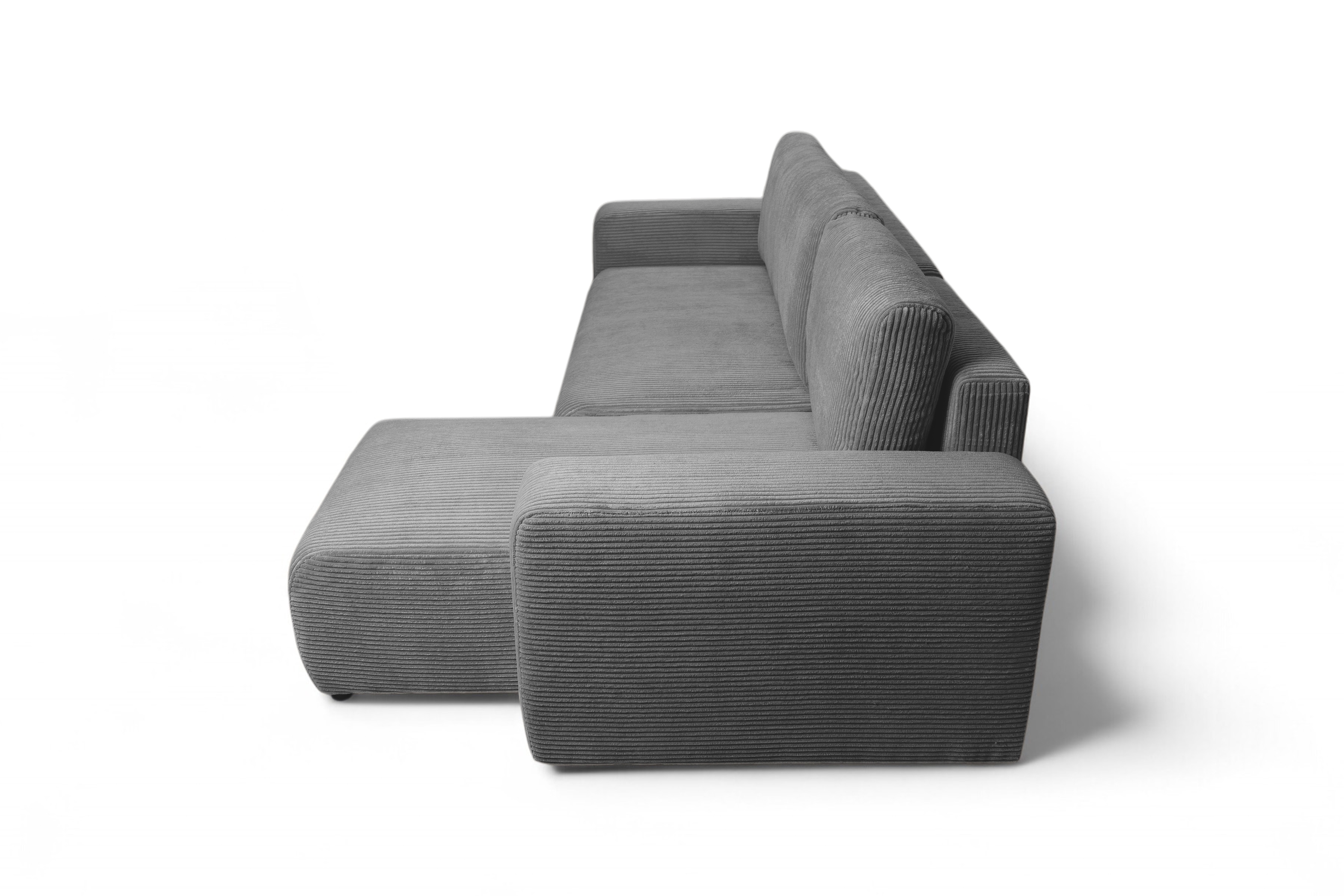 Rozkladacia rohová sedacia súprava Avia Mini univerzálna - grafitový menčester Lincoln 90 Rohová sedacia súprava Avia Mini s funkciou spánku uniwersalny prawo/Ľavá strana - Grafitový MENČESTER Lincoln 90