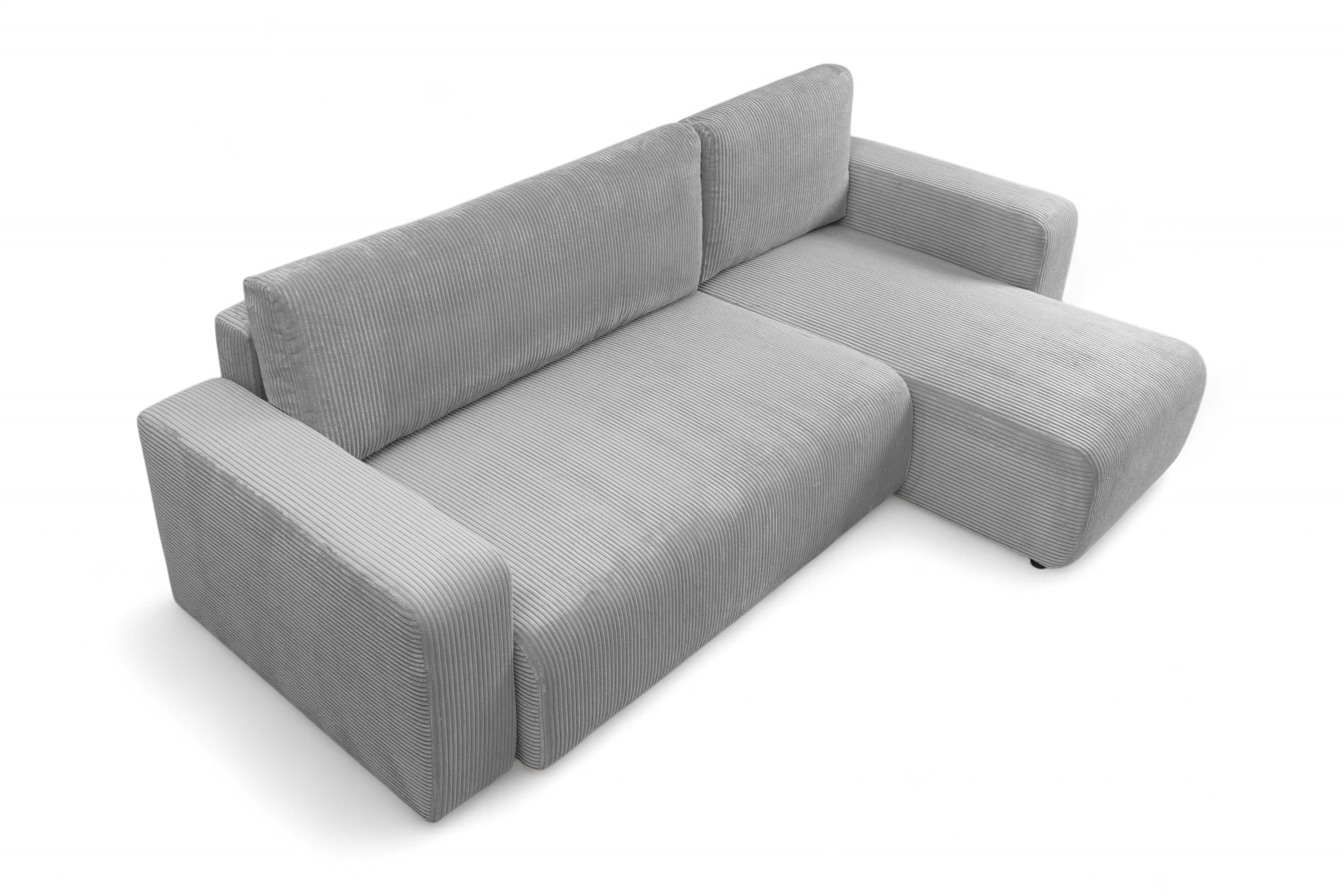 Rozkladacia rohová sedacia súprava Avia Mini univerzálna - sivý menčester Lincoln 86 Rohová sedacia súprava Avia Mini s funkciou spánku uniwersalny prawo/Ľavá strana - šedý MENČESTER Lincoln 86