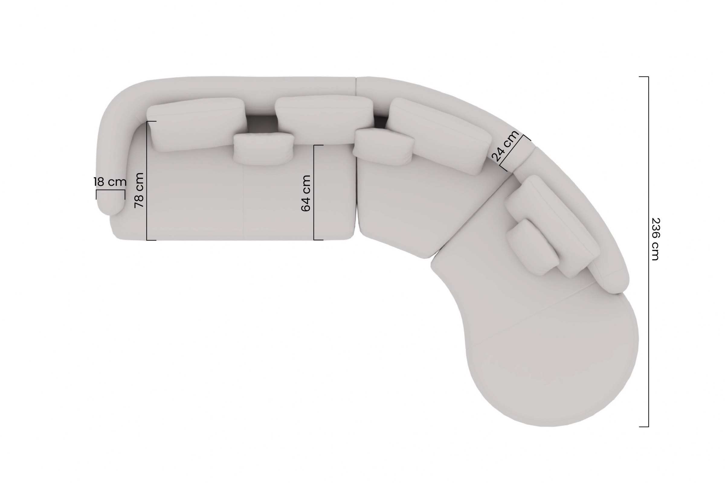 Rohová sedací souprava Finezal pravá - béžový šenil Tender Way 04 Rohová sedací souprava do obývacího pokoje Finezal 2L+C+OTP pravá - tmavý béžová šenil Tender Way 04