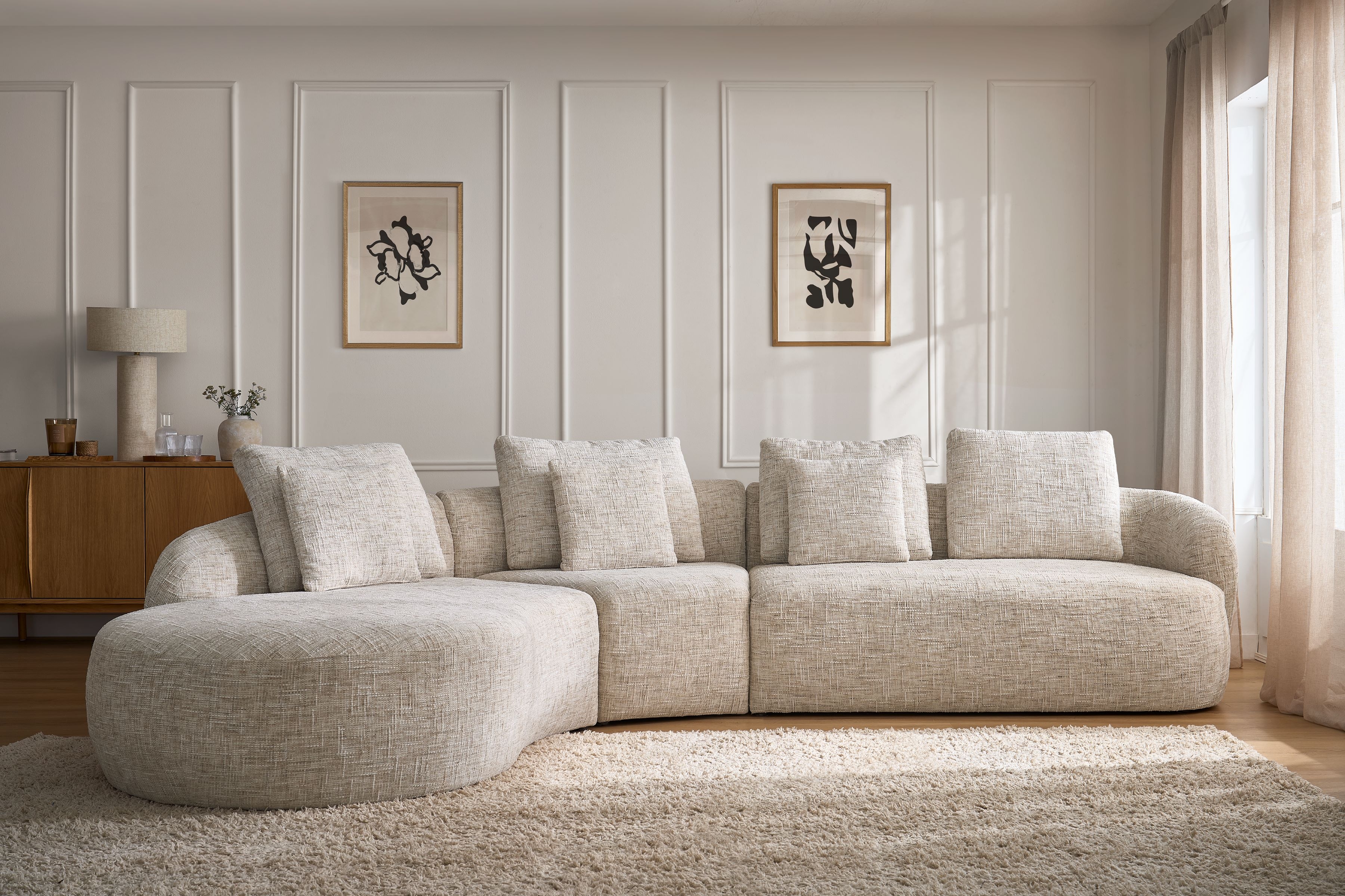 Rohová sedací souprava Finezal 2P+C+OTL do obývacího pokoje Rohová sedací souprava pro obývacího pokoje Finezal OTL+C+2P