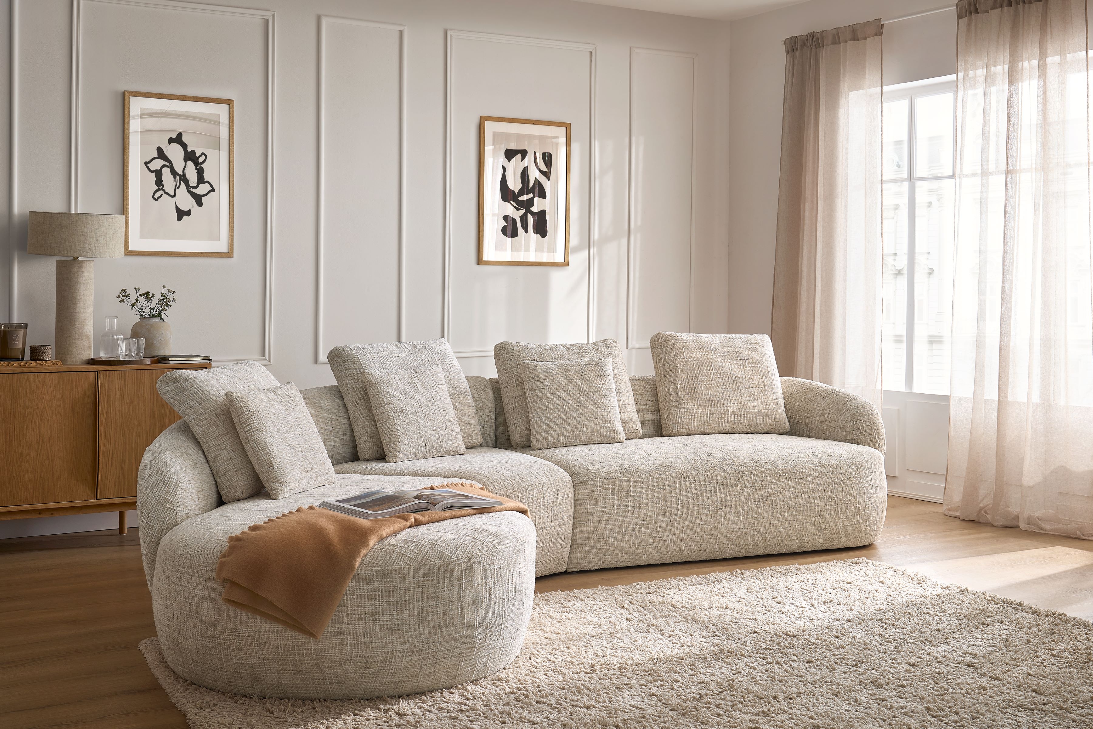 Rohová sedací souprava Finezal 2P+C+OTL do obývacího pokoje Rohová sedací souprava pro obývacího pokoje Finezal OTL+C+2P