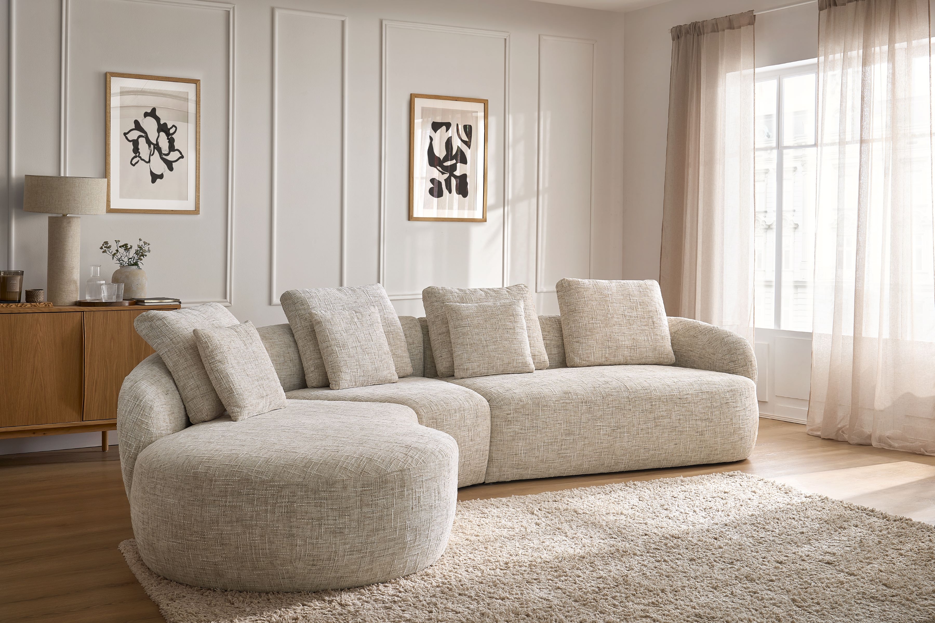 Rohová sedací souprava Finezal 2P+C+OTL do obývacího pokoje Rohová sedací souprava pro obývacího pokoje Finezal OTL+C+2P