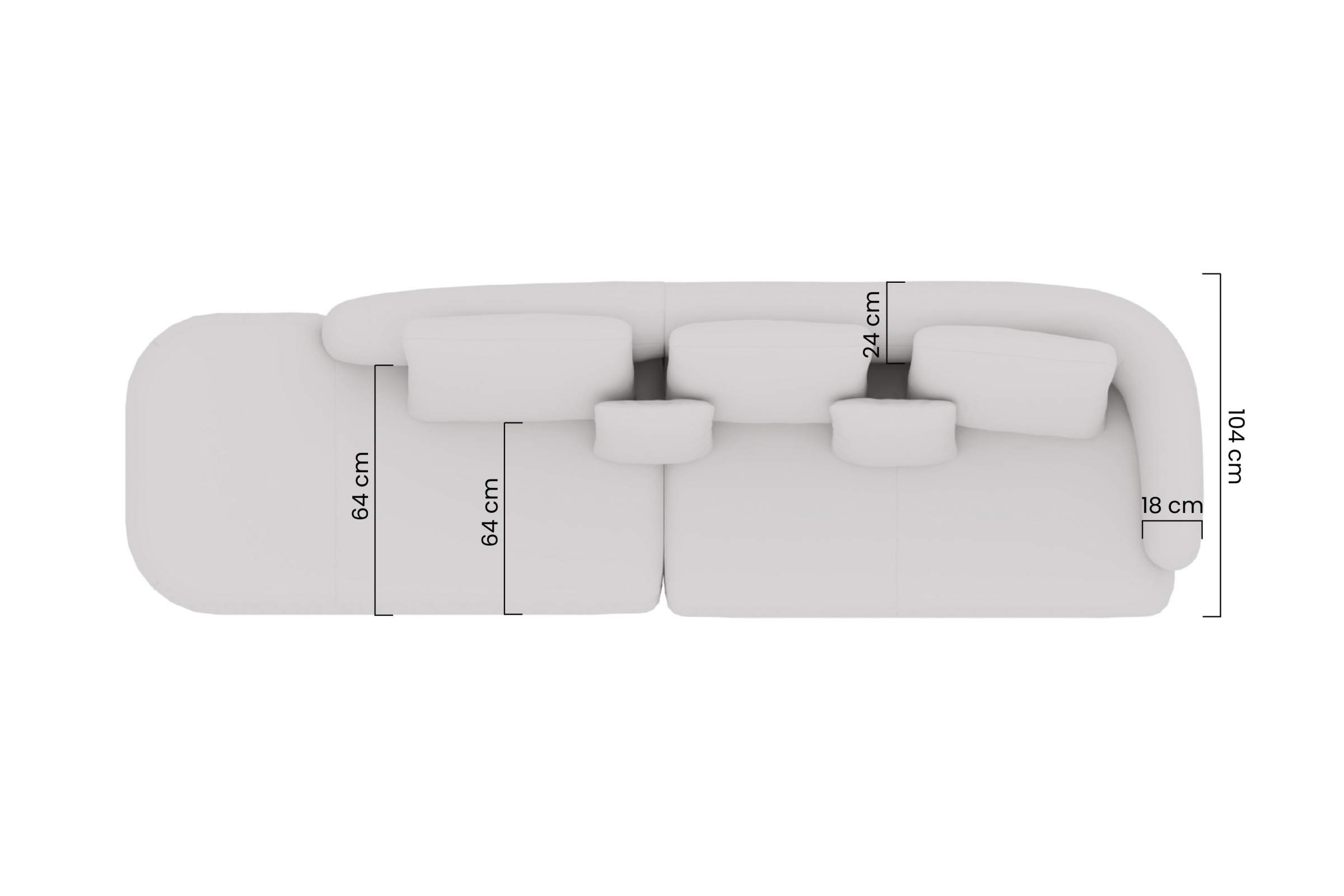 Rohová sedací souprava Finezal OTOL+2P - krémová látka Tender Way 01 Rohová sedací souprava do obývacího pokoje Finezal OTOL+2P - béžová šenil Tender Way 01 