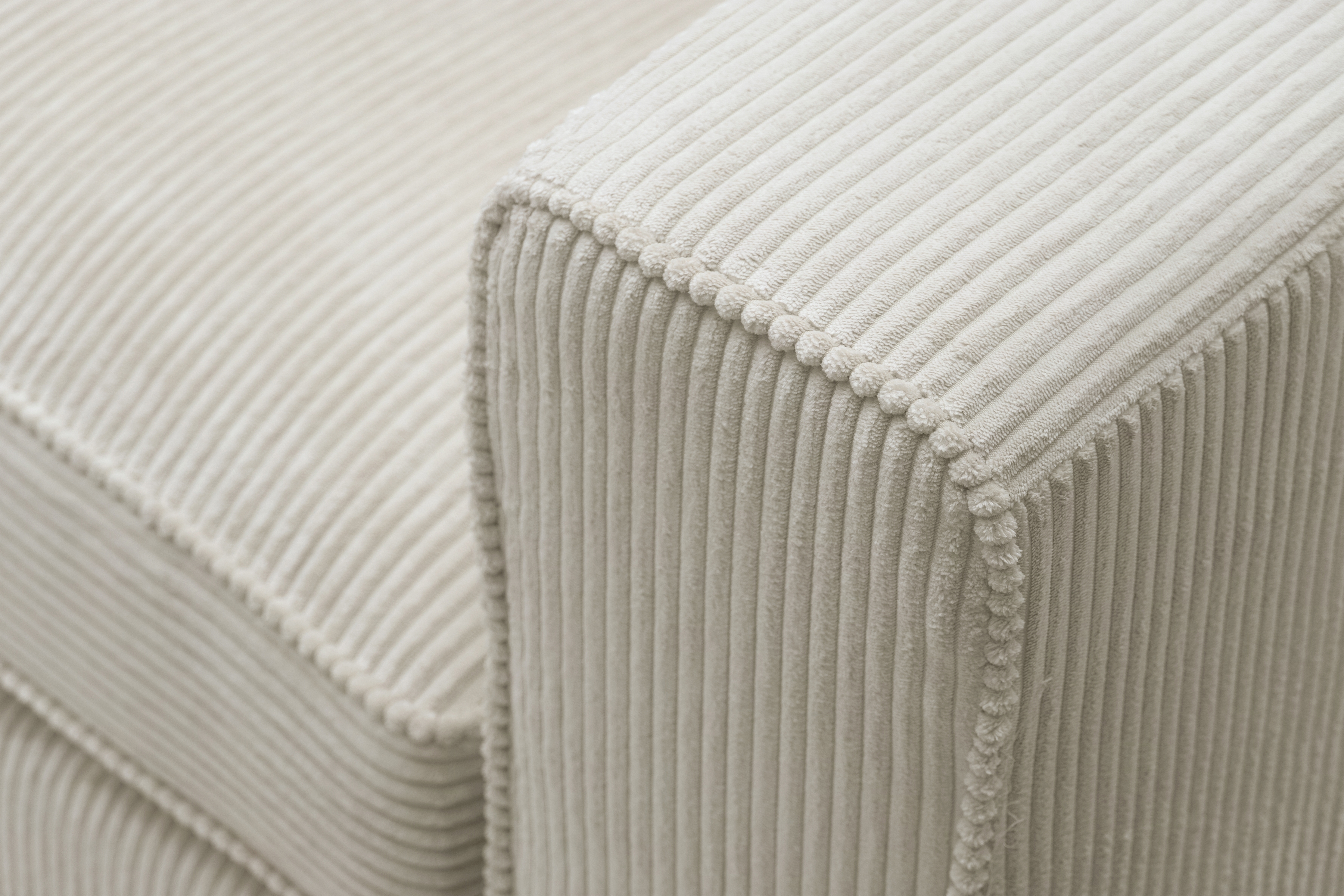 Rohová sedací souprava Larina levá - béžová Lincoln 03 Rohová sedací souprava pro obývacího pokoje Larina levá - béžová manšestr Lincoln 03