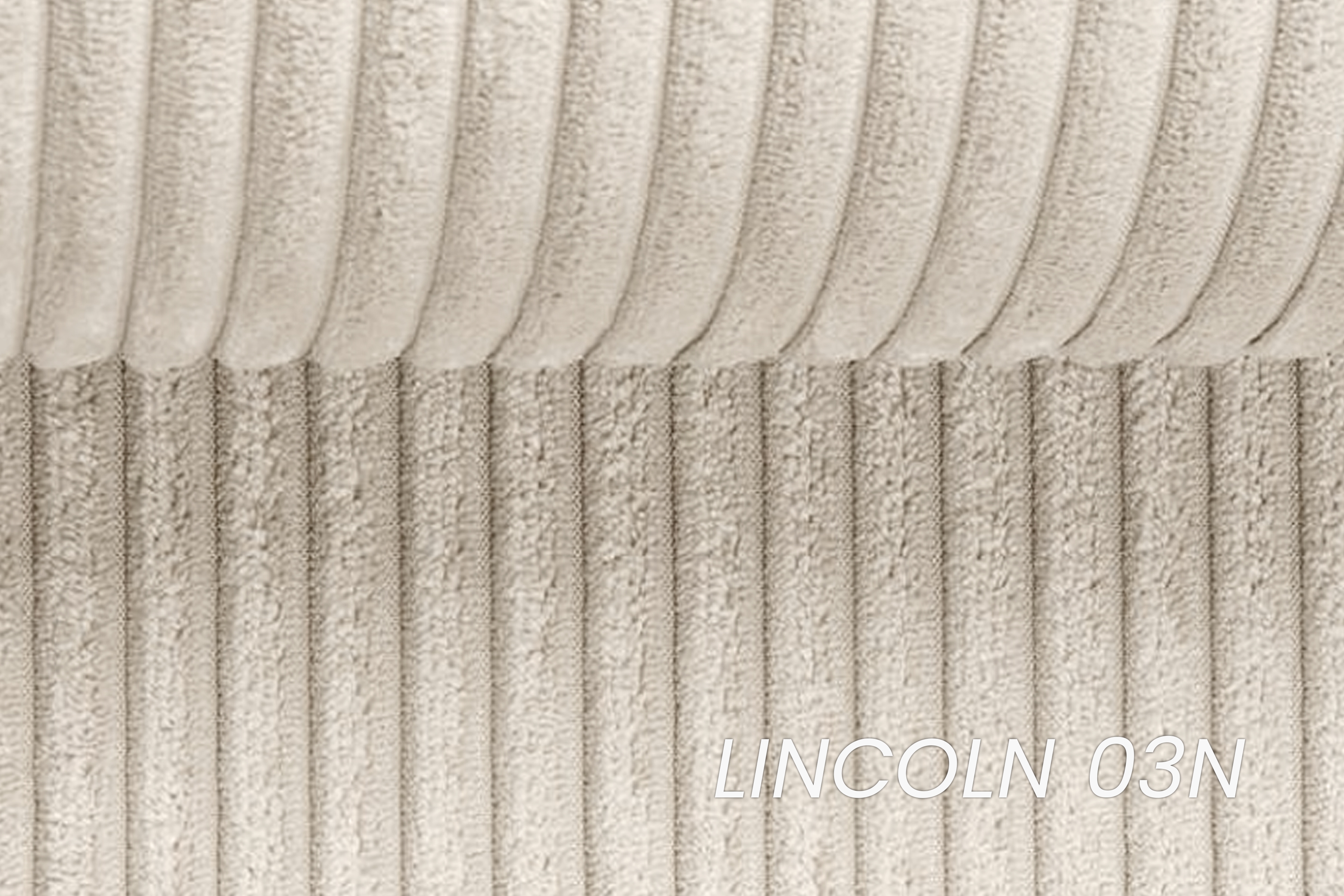 Rohová sedací souprava Larina levá - béžová Lincoln 03 Rohová sedací souprava pro obývacího pokoje Larina levá - béžová manšestr Lincoln 03