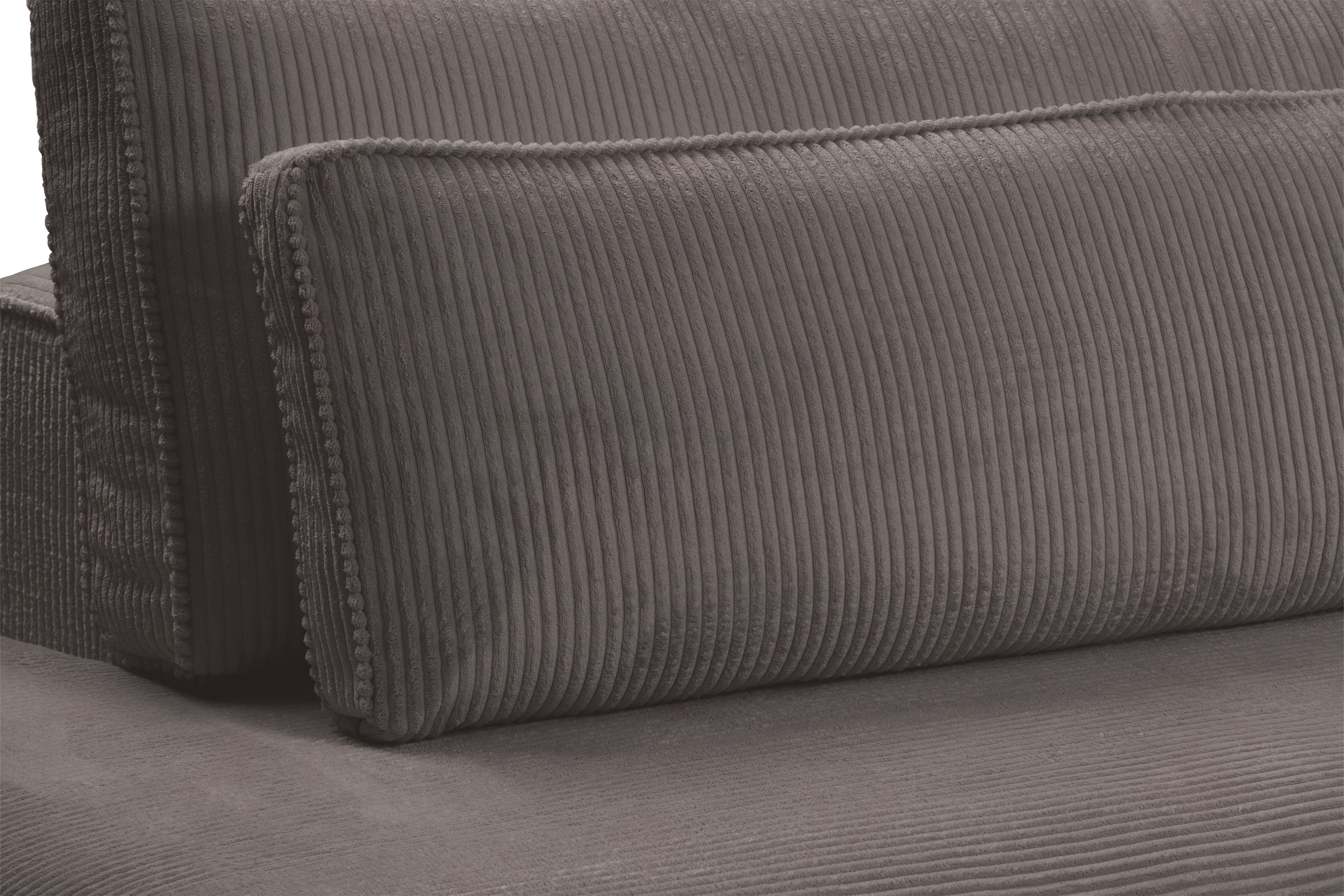 Rohová sedací souprava Larina levá - hnědá Lincoln 24 Rohová sedací souprava pro obývacího pokoje Larina levá - hnědá manšestr Lincoln 24