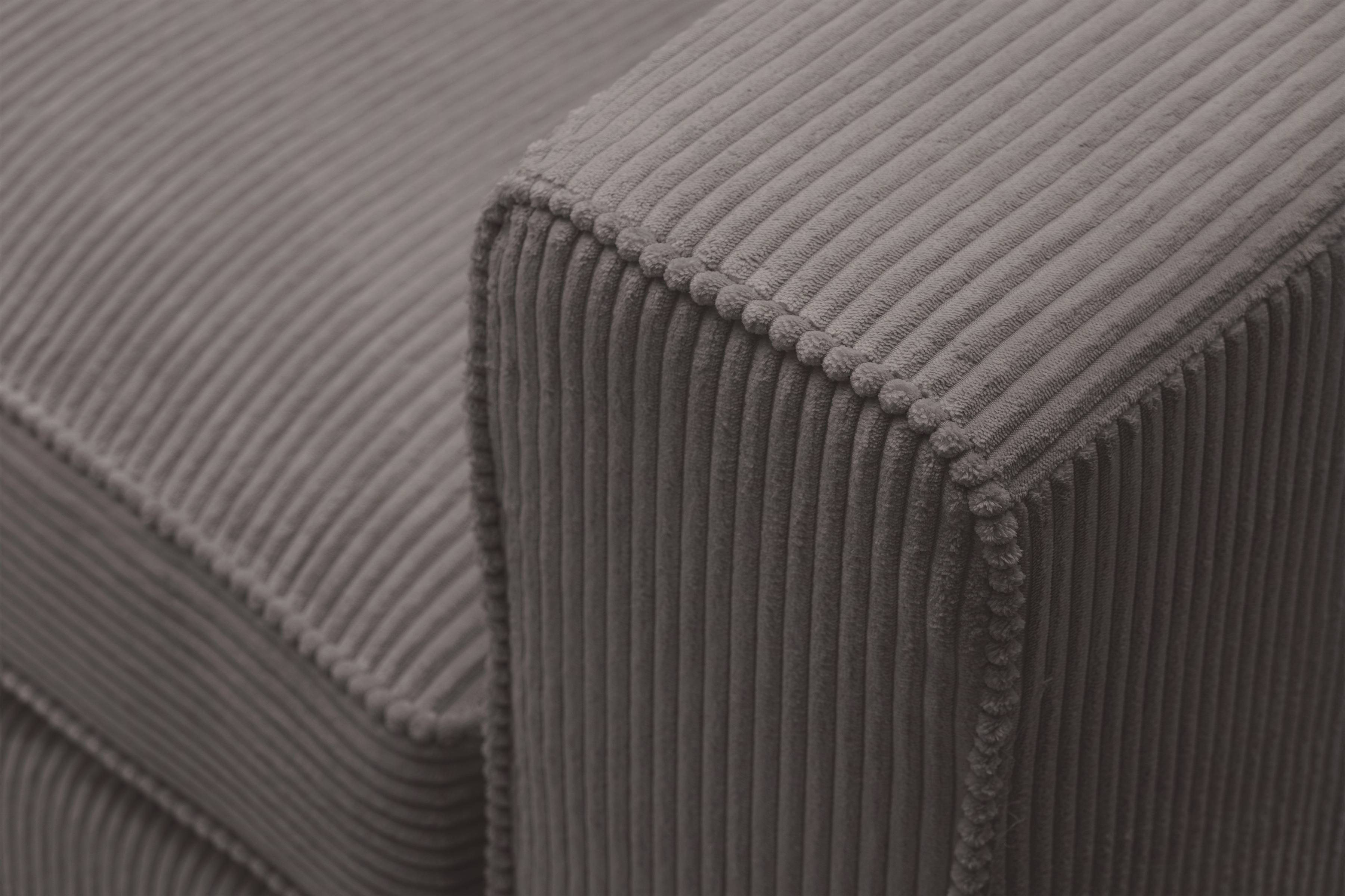 Rohová sedací souprava Larina levá - hnědá Lincoln 24 Rohová sedací souprava pro obývacího pokoje Larina levá - hnědá manšestr Lincoln 24