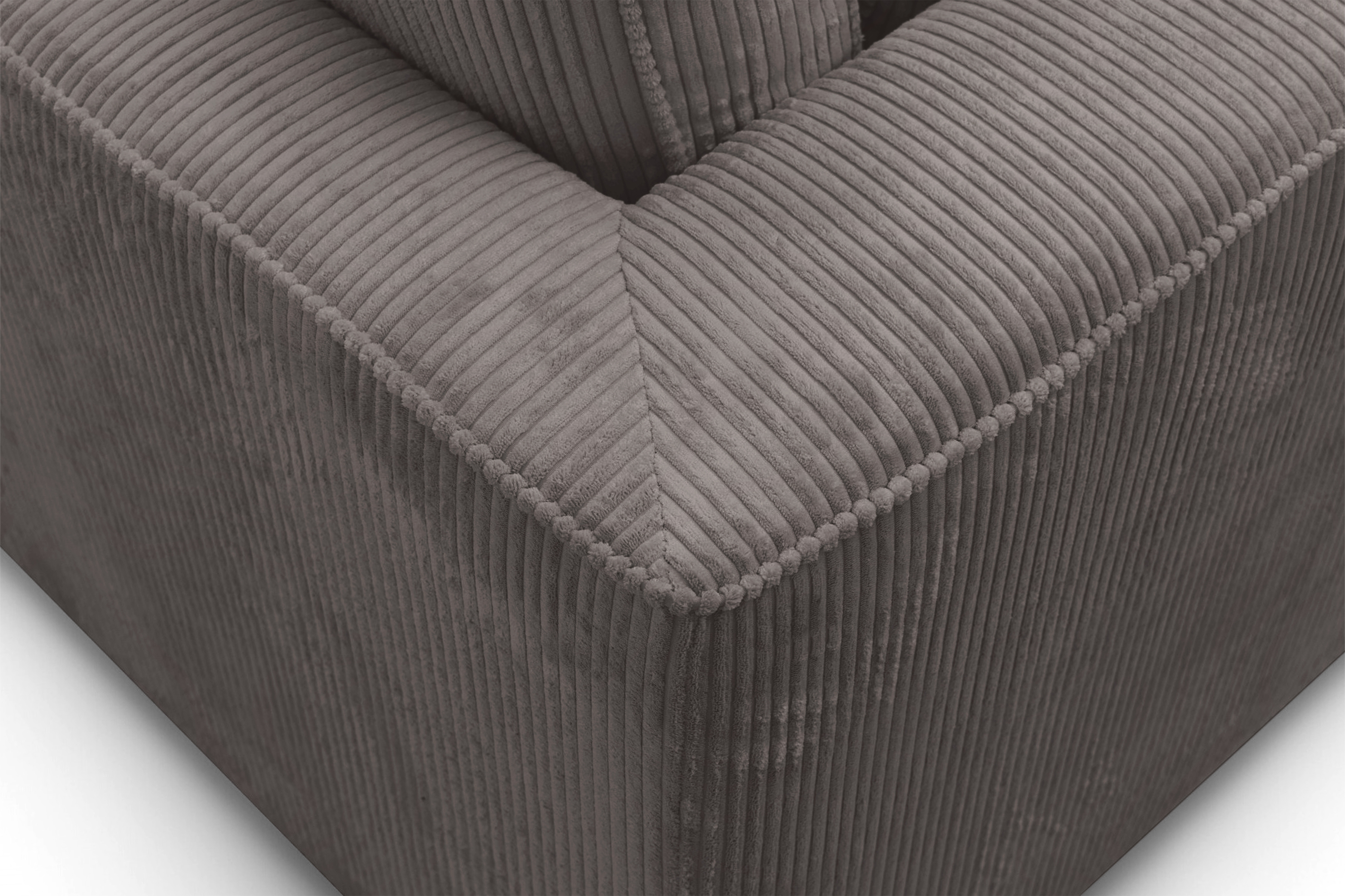 Rohová sedací souprava Larina levá - hnědá Lincoln 24 Rohová sedací souprava pro obývacího pokoje Larina levá - hnědá manšestr Lincoln 24