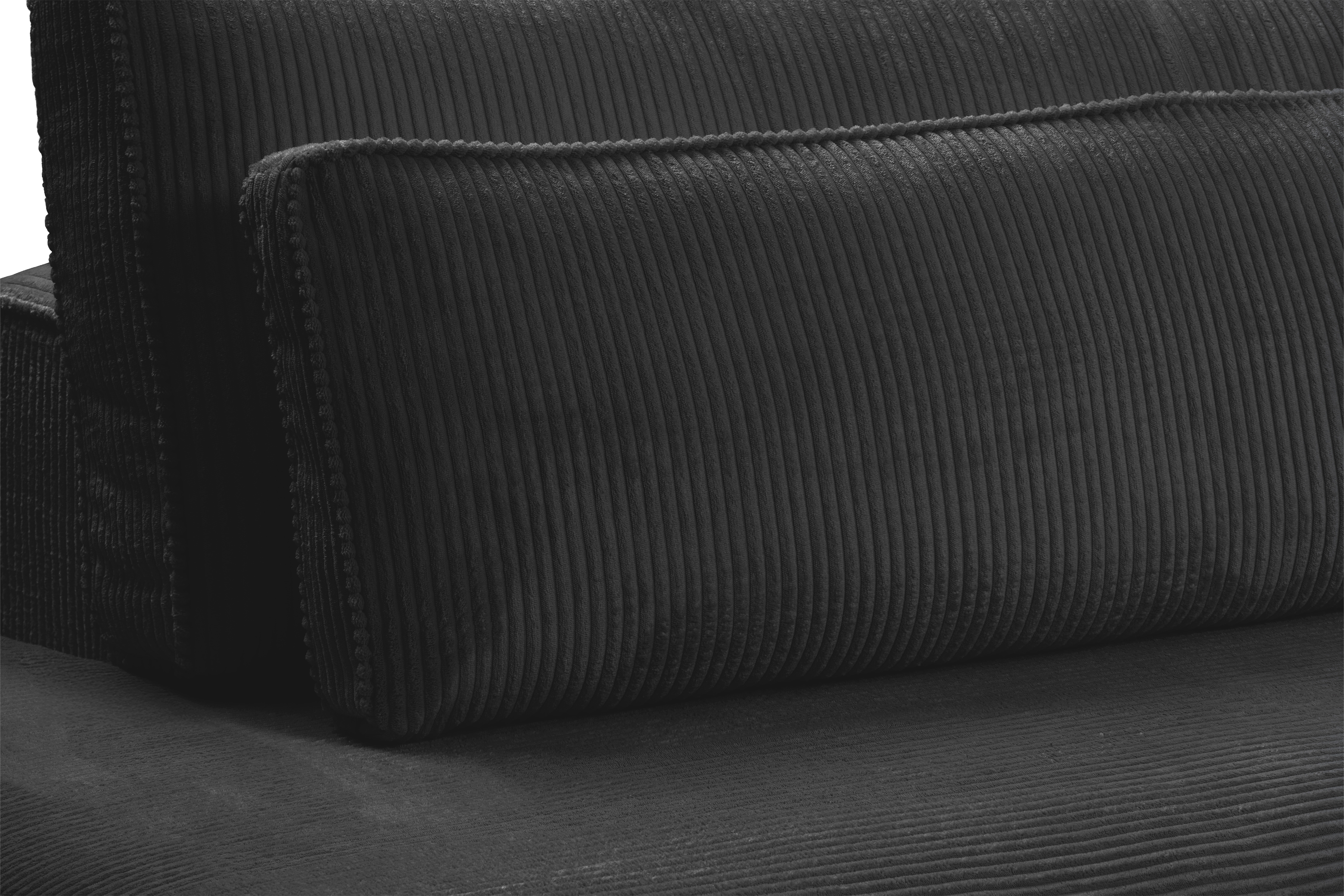 Rohová sedacia súprava Larina ľavá - čierny menčester Lincoln 100 Rohová sedacia súprava do obývacej izby Larina Ľavá strana - Čierny MENČESTER Lincoln 100