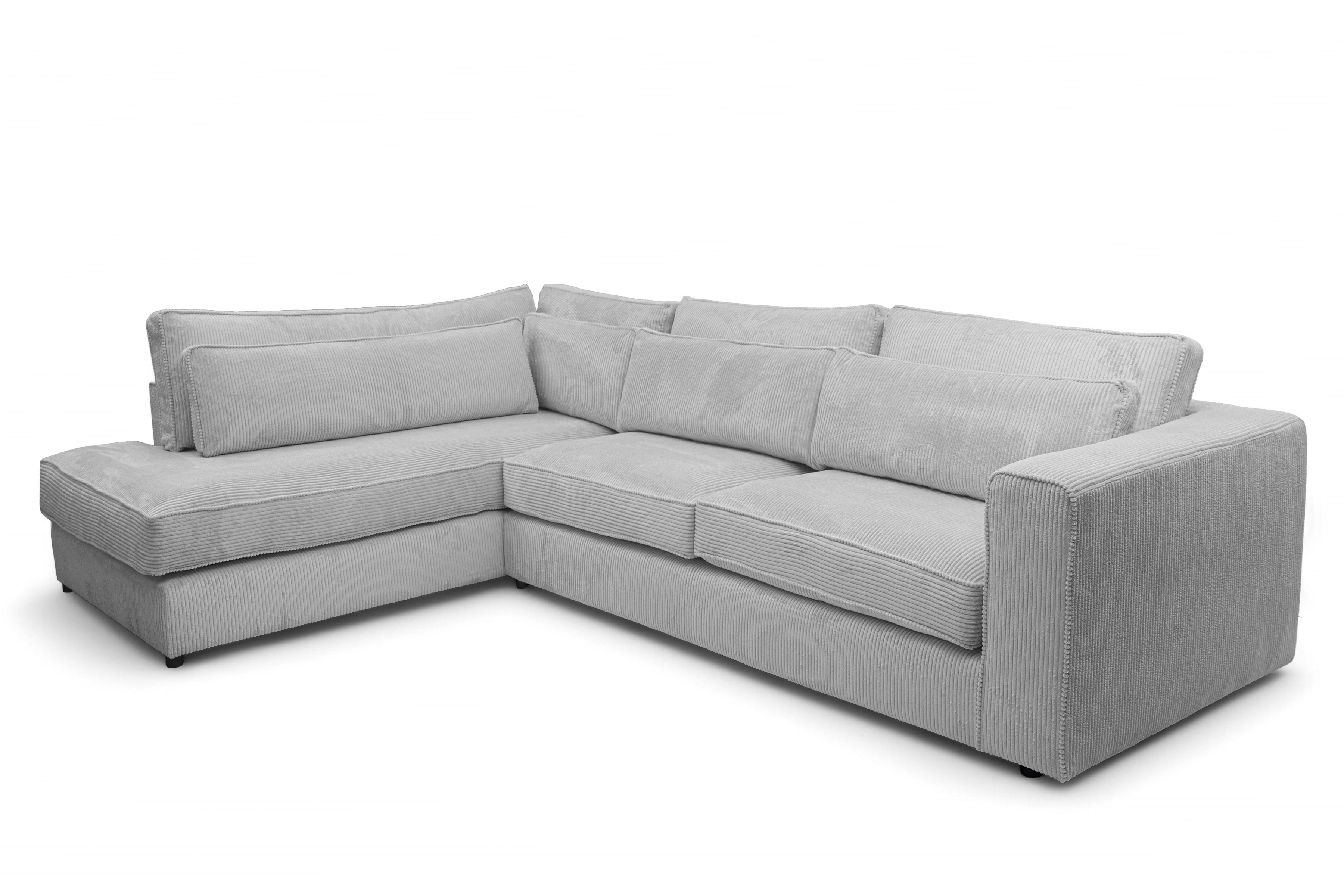 Rohová sedacia súprava Larina ľavá - šedý menčester Lincoln 86 Rohová sedacia súprava do obývacej izby Larina Ľavá strana - šedý MENČESTER Lincoln 86