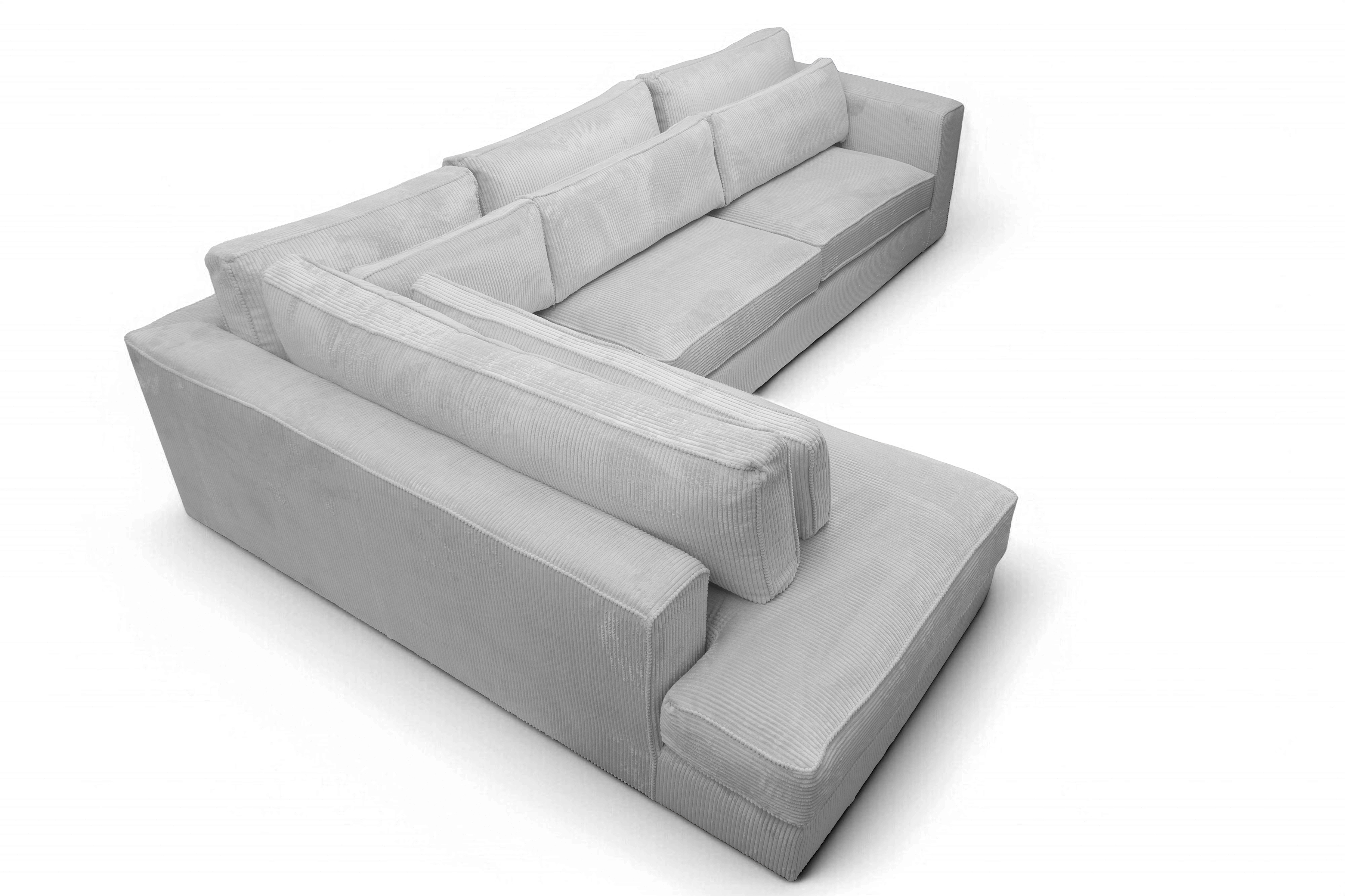 Rohová sedacia súprava Larina ľavá - šedý menčester Lincoln 86 Rohová sedacia súprava do obývacej izby Larina Ľavá strana - šedý MENČESTER Lincoln 86