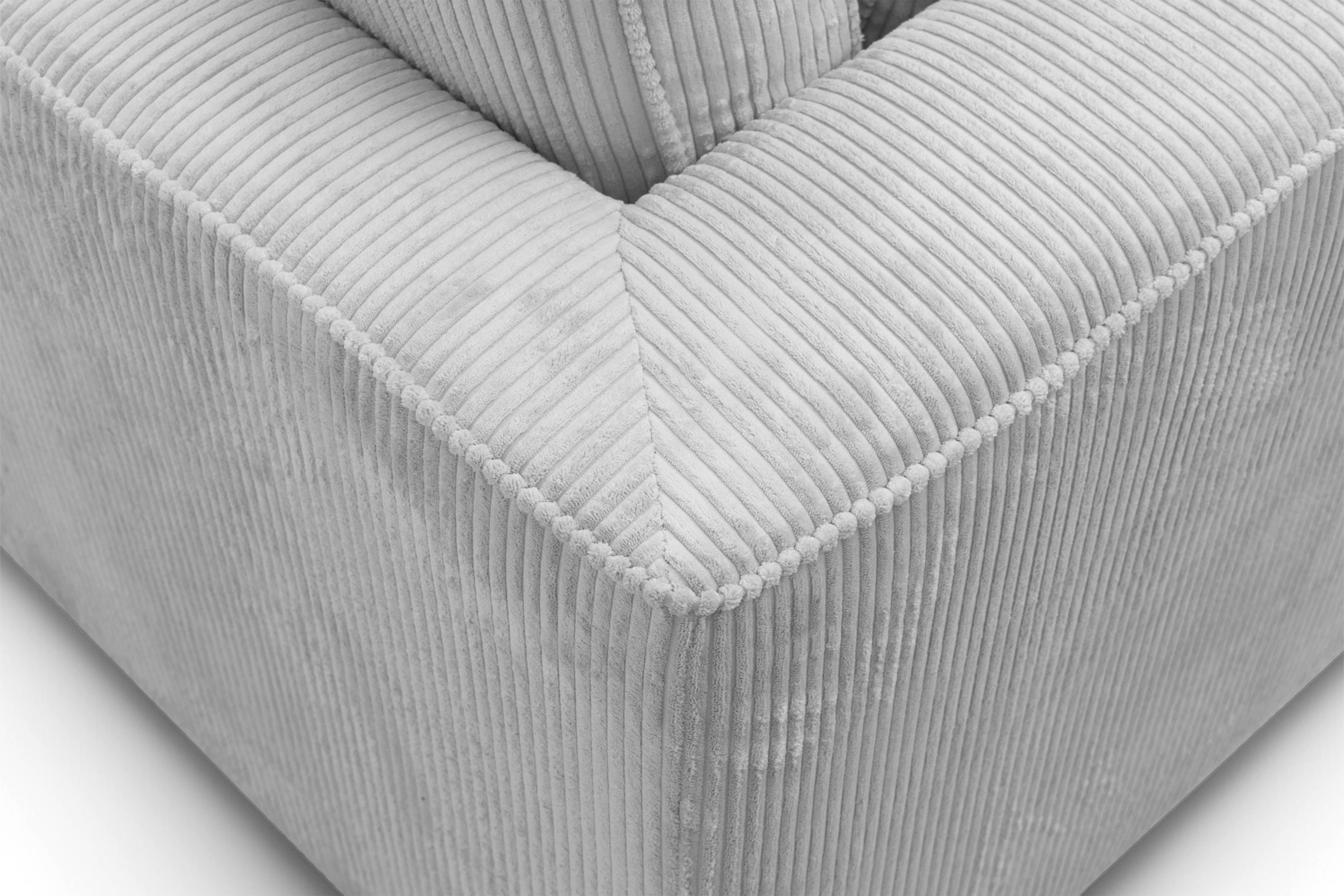 Rohová sedacia súprava Larina ľavá - šedý menčester Lincoln 86 Rohová sedacia súprava do obývacej izby Larina Ľavá strana - šedý MENČESTER Lincoln 86