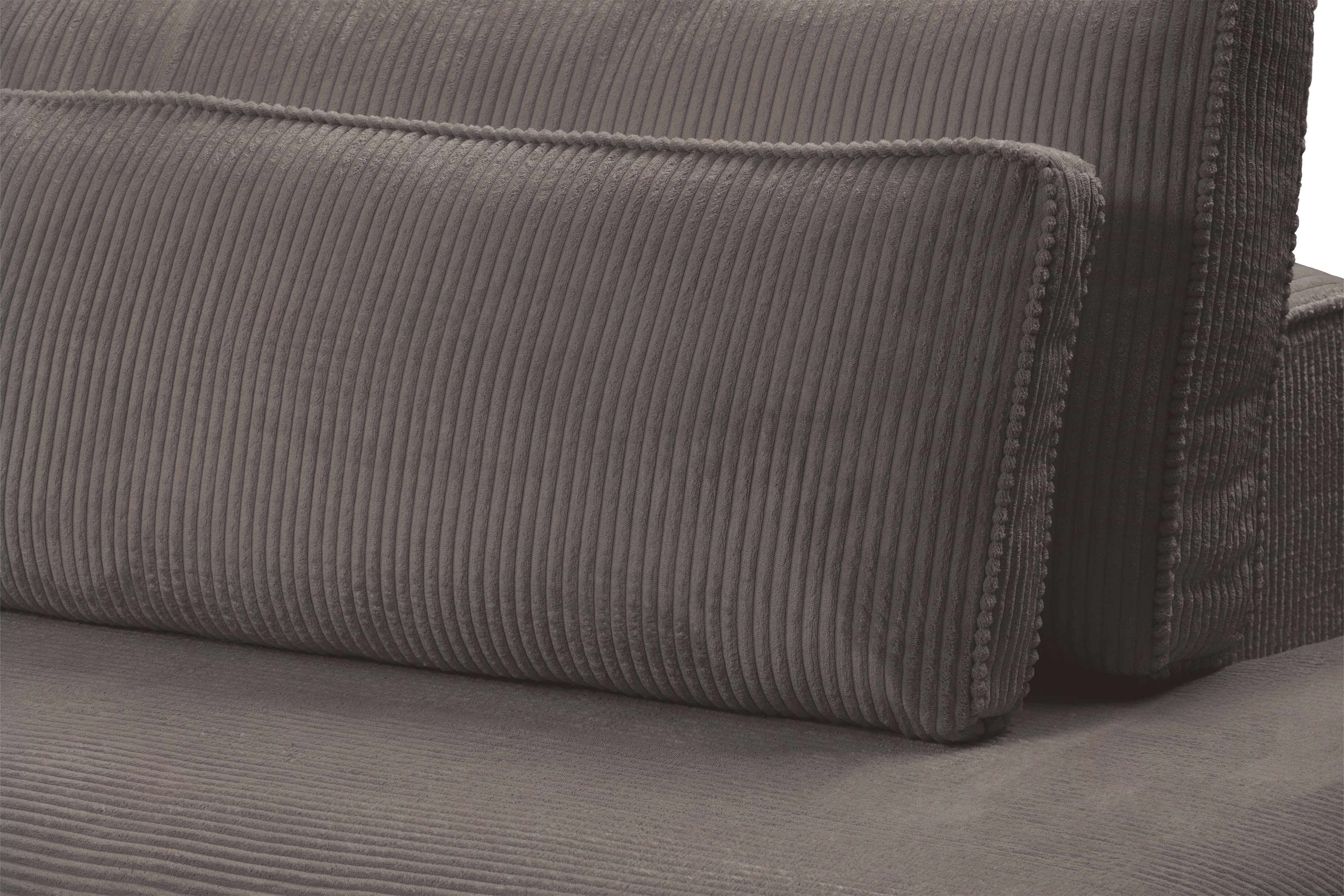 Rohová sedací souprava Larina pravá - hnědá Lincoln 24 Rohová sedací souprava pro obývacího pokoje Larina pravá - hnědá manšestr Lincoln 24