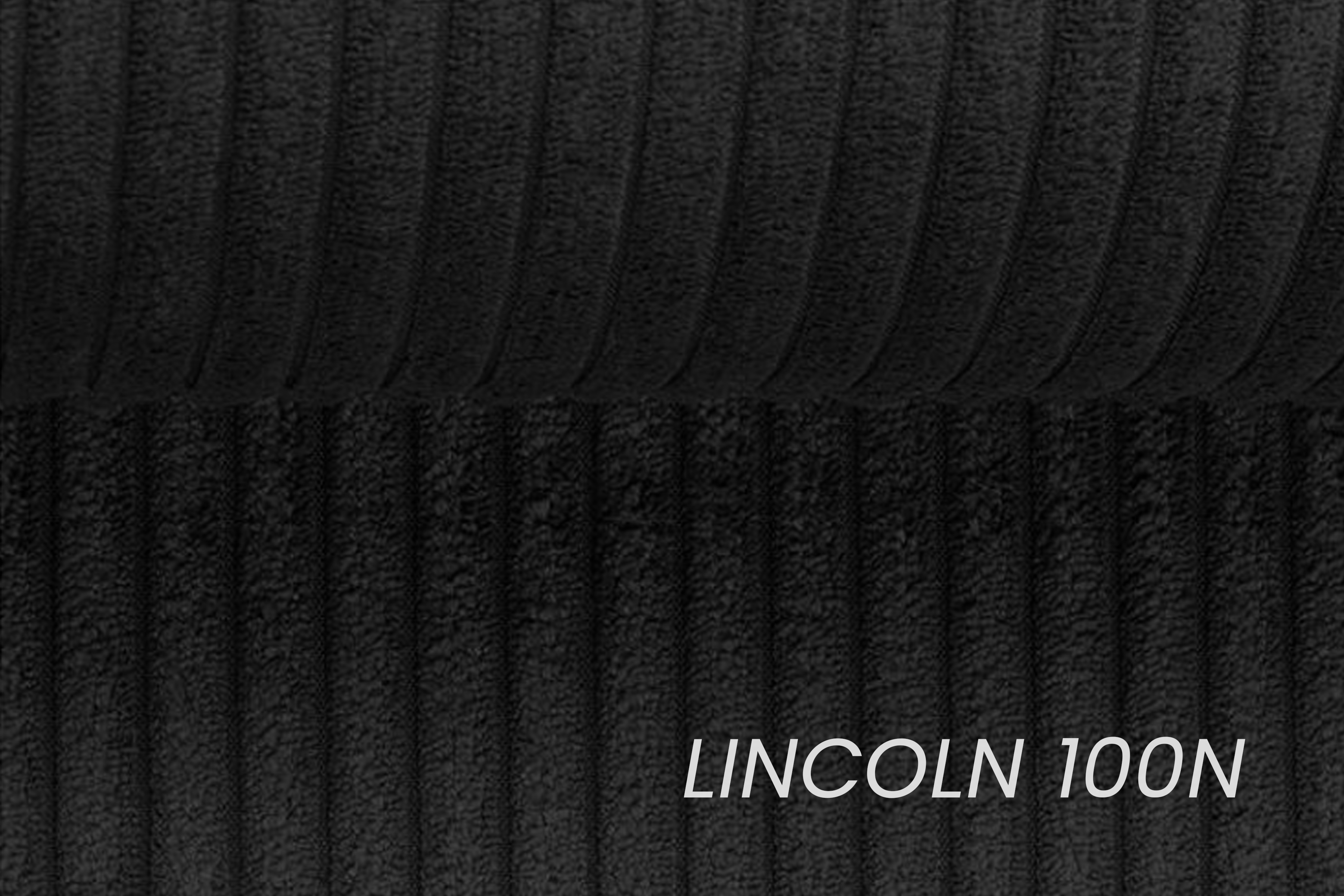 Rohová sedací souprava Larina pravá - černá Lincoln 100 Rohová sedací souprava pro obývacího pokoje Larina pravá - černá manšestr Lincoln 100