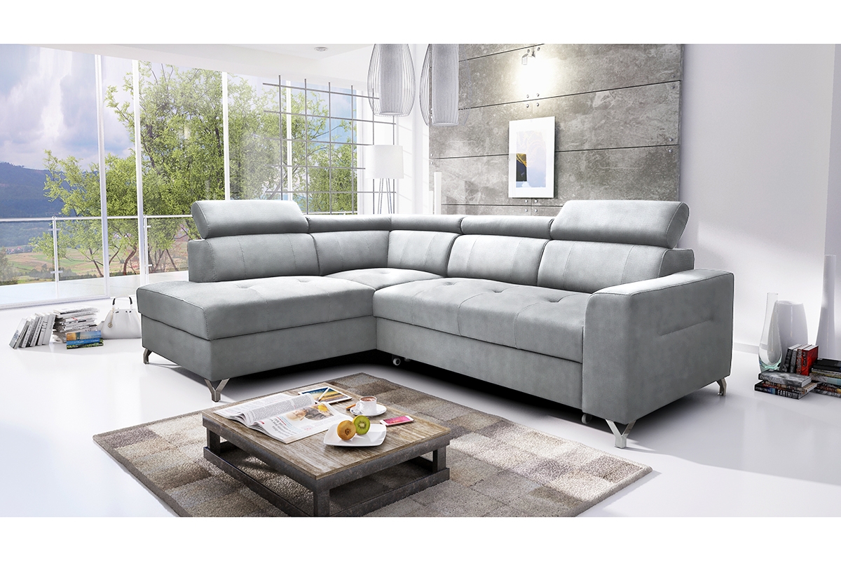 Rohová sedací souprava Moon Rohová sedací souprava s nastavitelnými opěrkami hlavy 