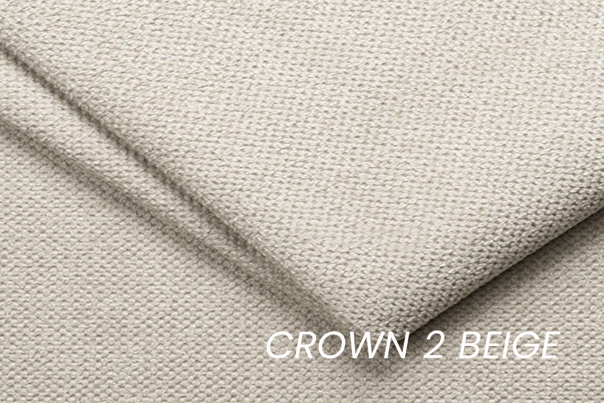 Rohová sedací souprava Zastia pravá - béžová látka Crown 2 Rohová sedací souprava do obývacího pokoje Zastia pravá - béžová plecionka Crown 2