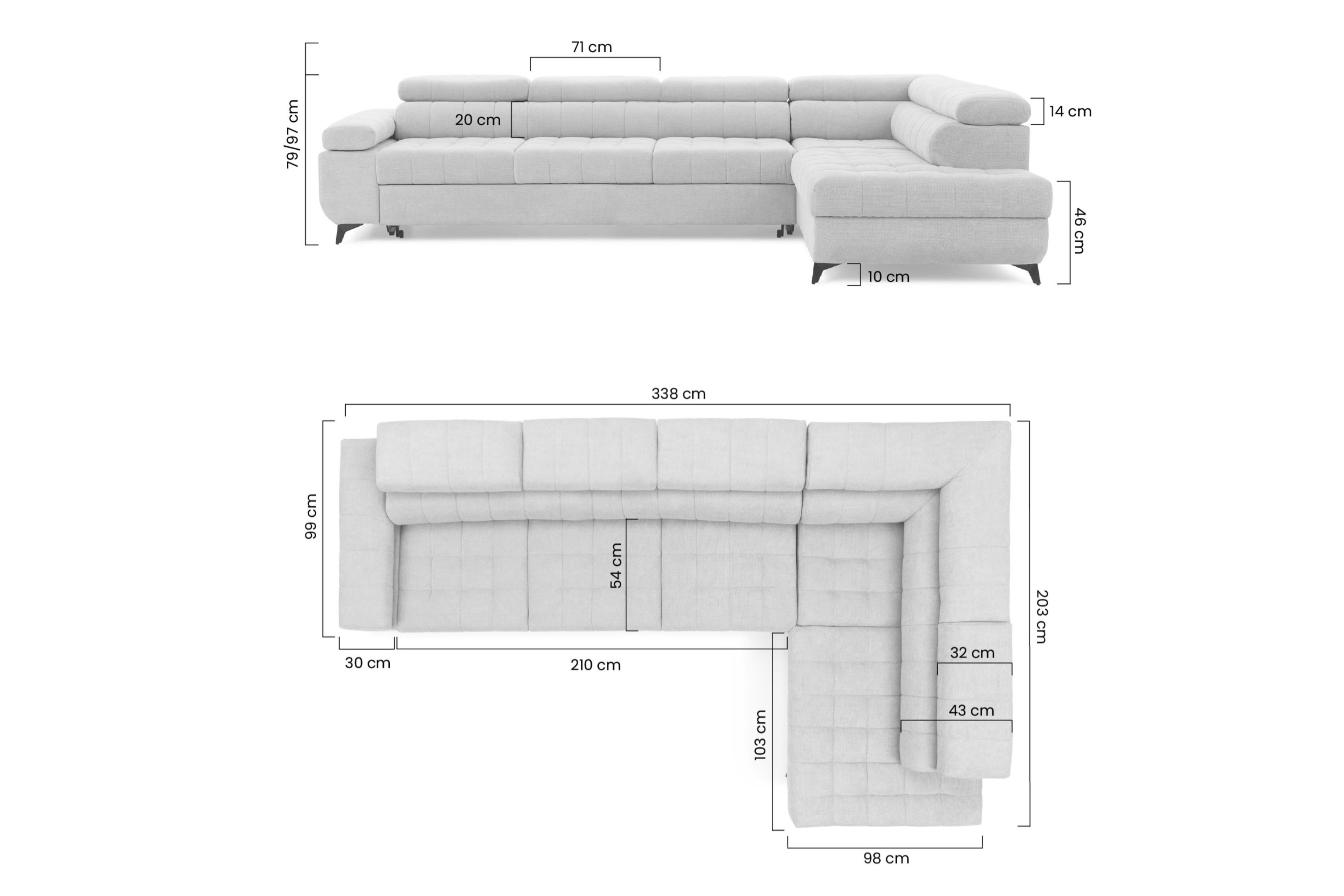 Rohová sedacia súprava Dragonis Maxi s funkciou spania Rohová sedacia súprava Dragonis Maxi s funkciou spánku