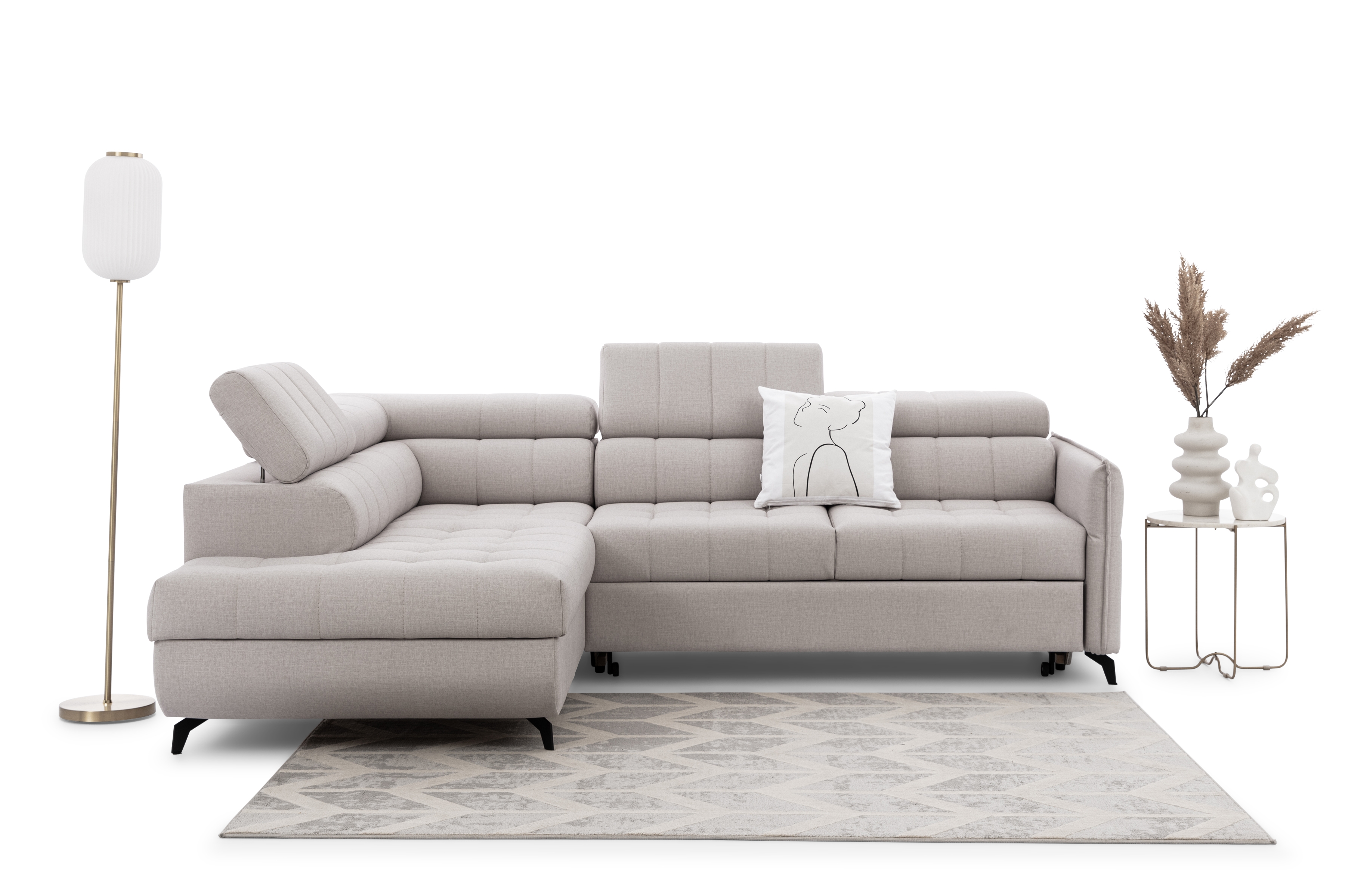 Rozkladacia rohová sedacia súprava Elarias L Rohová sedacia súprava Elarias L s funkciou spánku 