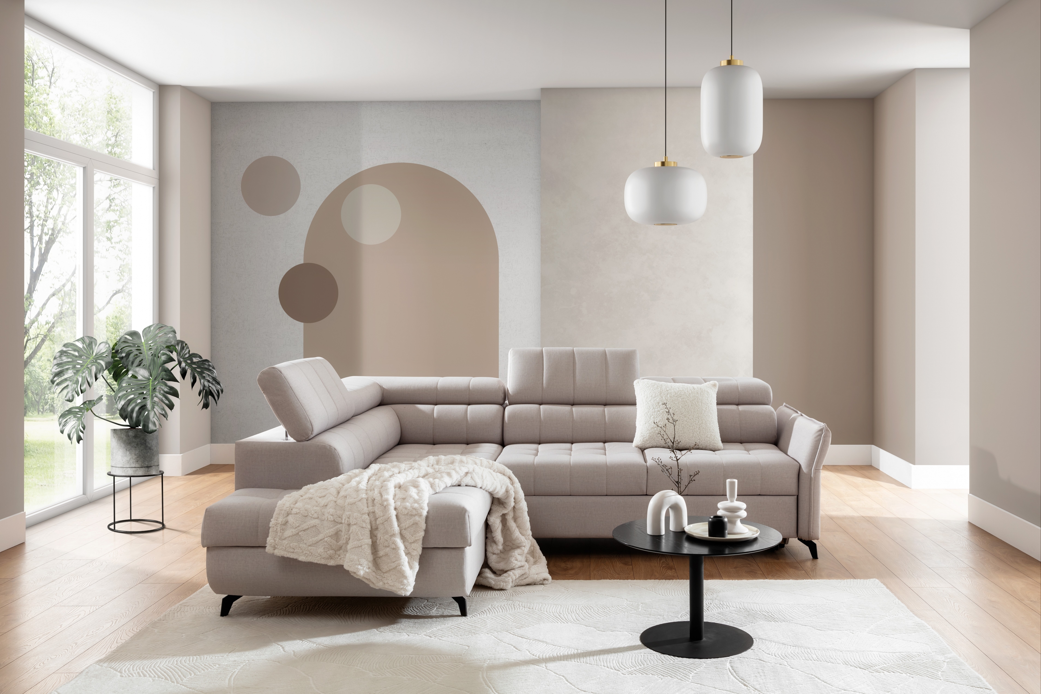 Rozkladacia rohová sedacia súprava Elarias L Rohová sedacia súprava Elarias L s funkciou spánku 