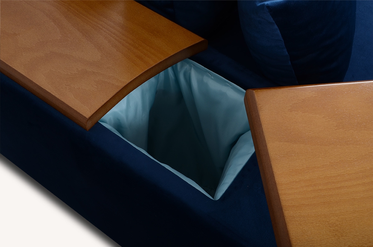 Rozkladacia rohová sedacia súprava Ewelina Rohová sedacia súprava s úložným priestorom