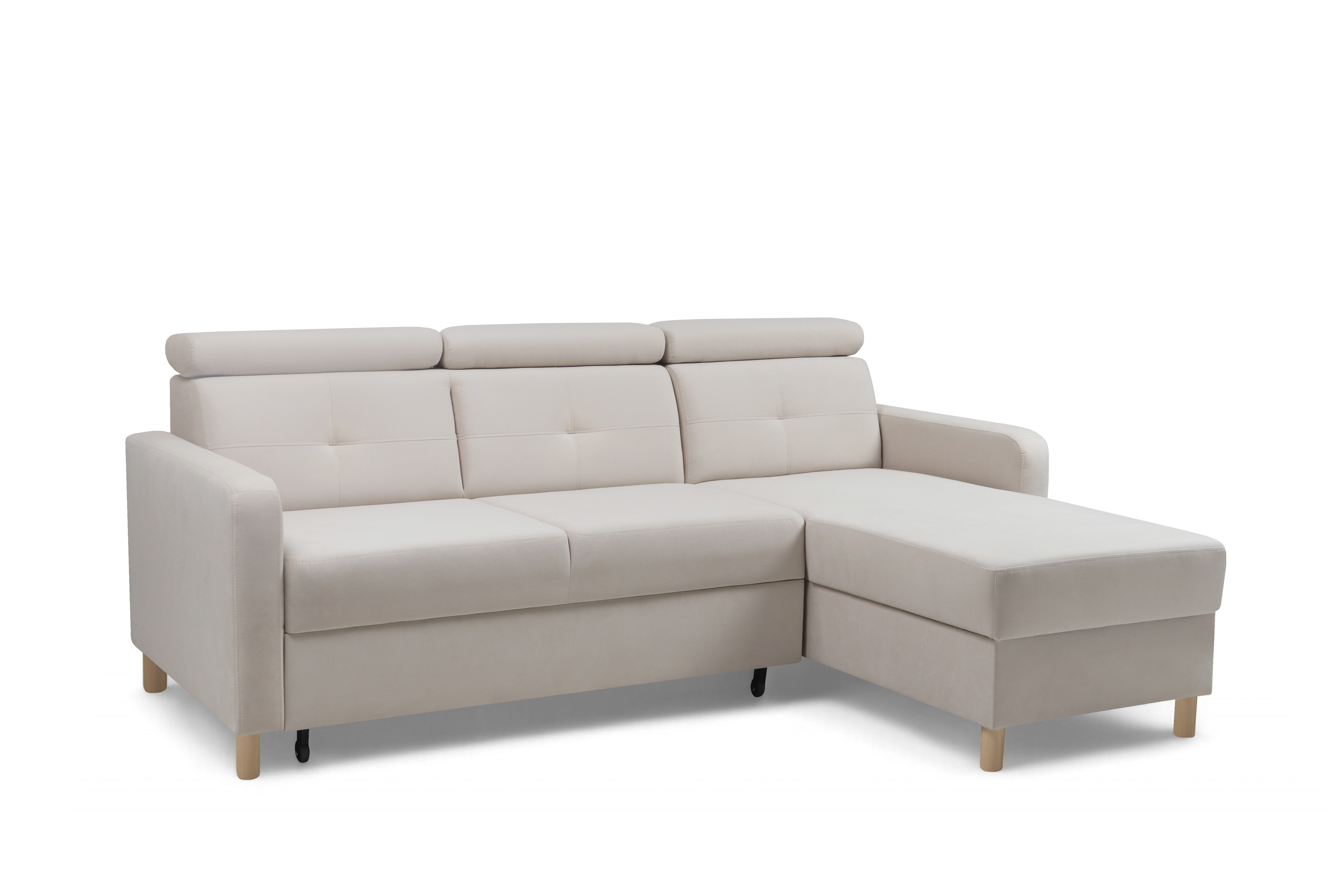 Rohová sedacia súprava Filo s funkciou spánku pravá strana - béžový velúr Jasmine 21 Rohová sedacia súprava Filo s funkciou spánku uniwersalny Ľavý/Pravý - béžový velúr Jasmine 21