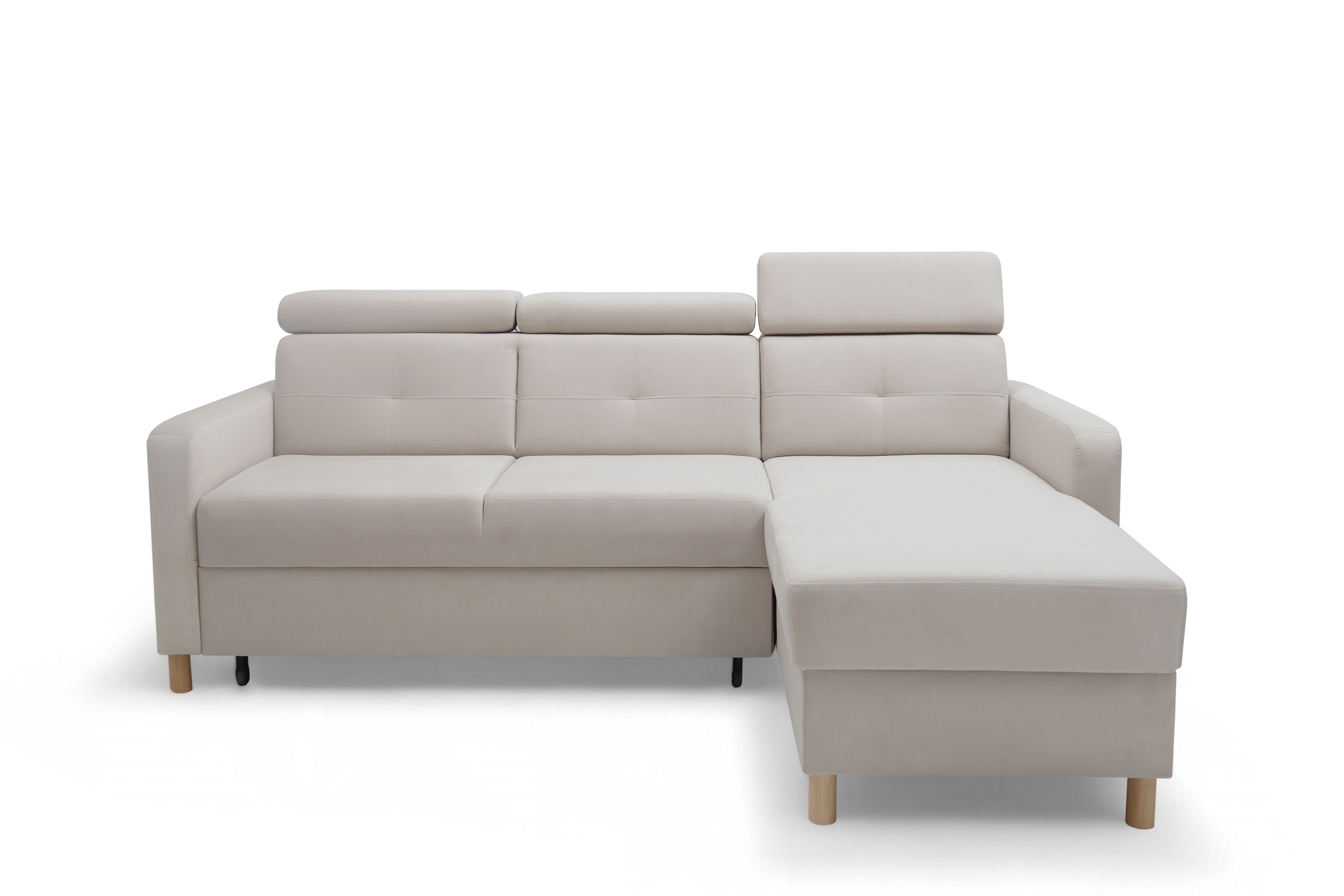 Rohová sedacia súprava Filo s funkciou spánku pravá strana - béžový velúr Jasmine 21 Rohová sedacia súprava Filo s funkciou spánku uniwersalny Ľavý/Pravý - béžový velúr Jasmine 21