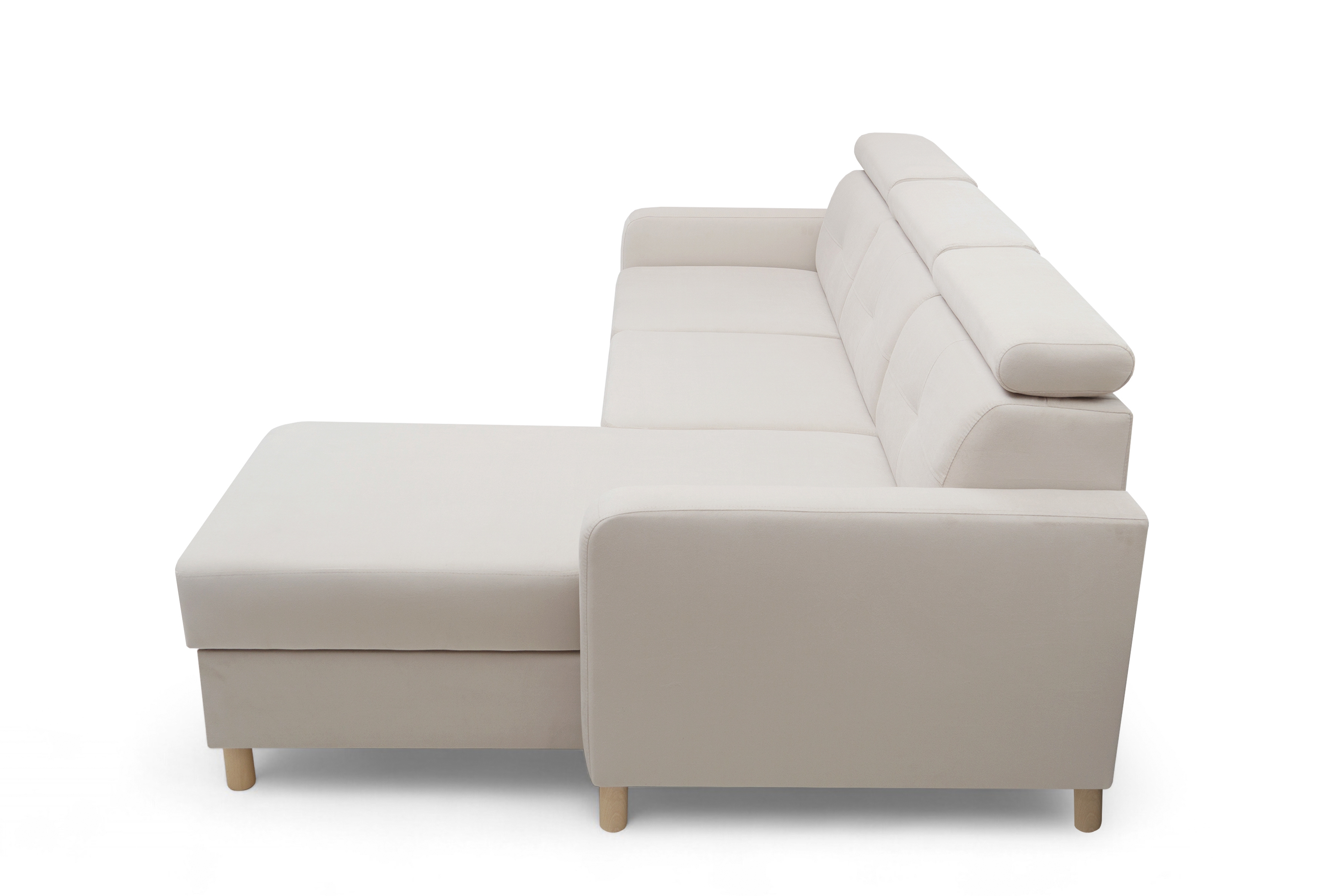 Rohová sedacia súprava Filo s funkciou spánku pravá strana - béžový velúr Jasmine 21 Rohová sedacia súprava Filo s funkciou spánku uniwersalny Ľavý/Pravý - béžový velúr Jasmine 21