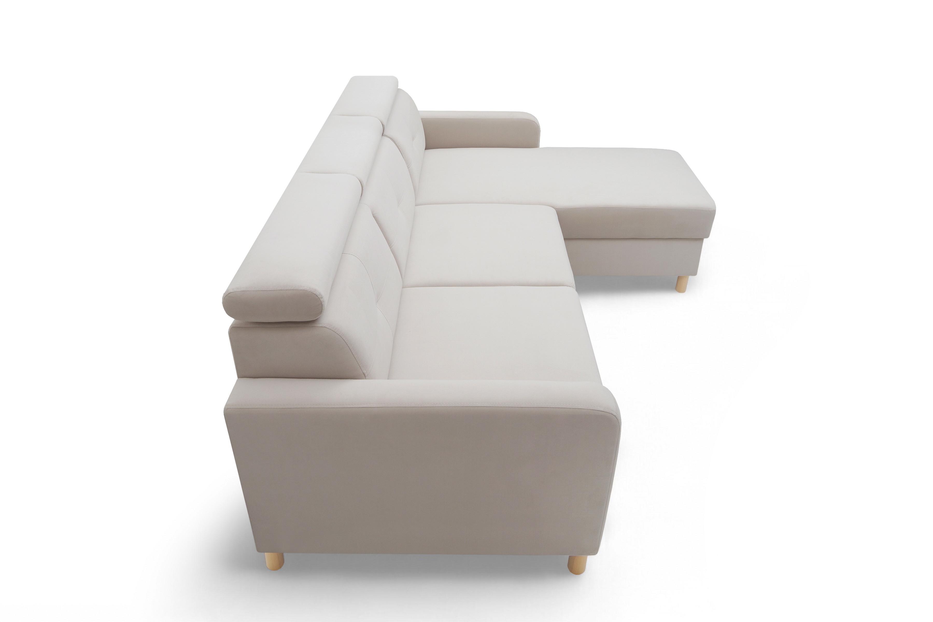 Rohová sedacia súprava Filo s funkciou spánku pravá strana - béžový velúr Jasmine 21 Rohová sedacia súprava Filo s funkciou spánku uniwersalny Ľavý/Pravý - béžový velúr Jasmine 21