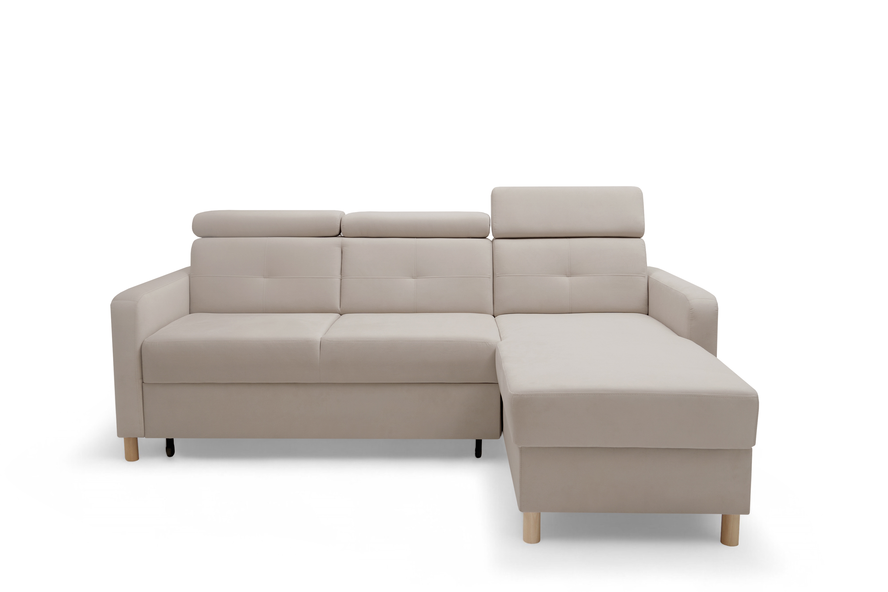 Rohová sedacia súprava Filo s funkciou spánku uniwersalny Ľavý/Pravý - béžový velúr Jasmine 22 Rohová sedacia súprava Filo s funkciou spánku uniwersalny Ľavý/Pravý - béžový velúr Jasmine 22