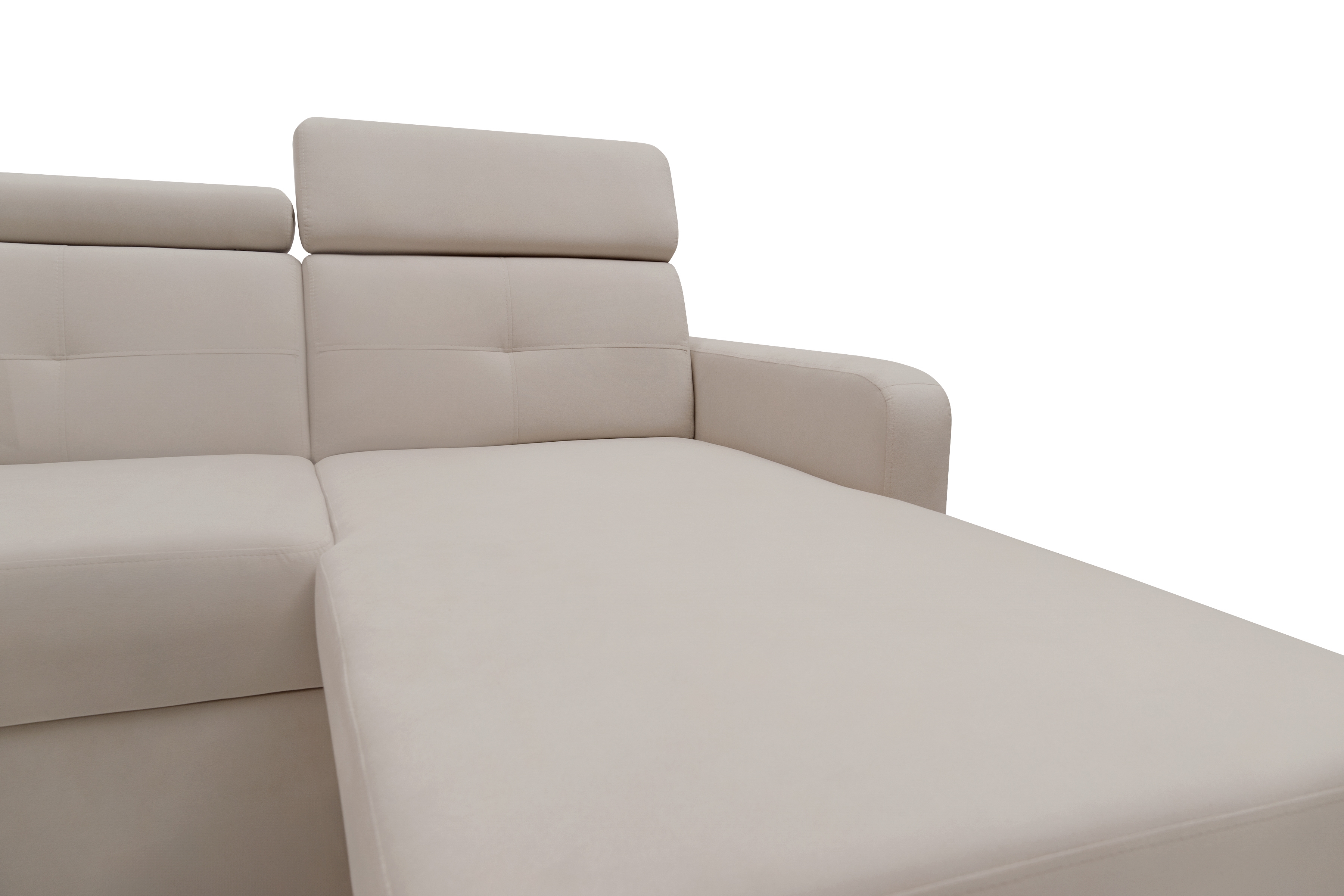 Rohová sedacia súprava Filo s funkciou spánku uniwersalny Ľavý/Pravý - béžový velúr Jasmine 22 Rohová sedacia súprava Filo s funkciou spánku uniwersalny Ľavý/Pravý - béžový velúr Jasmine 22