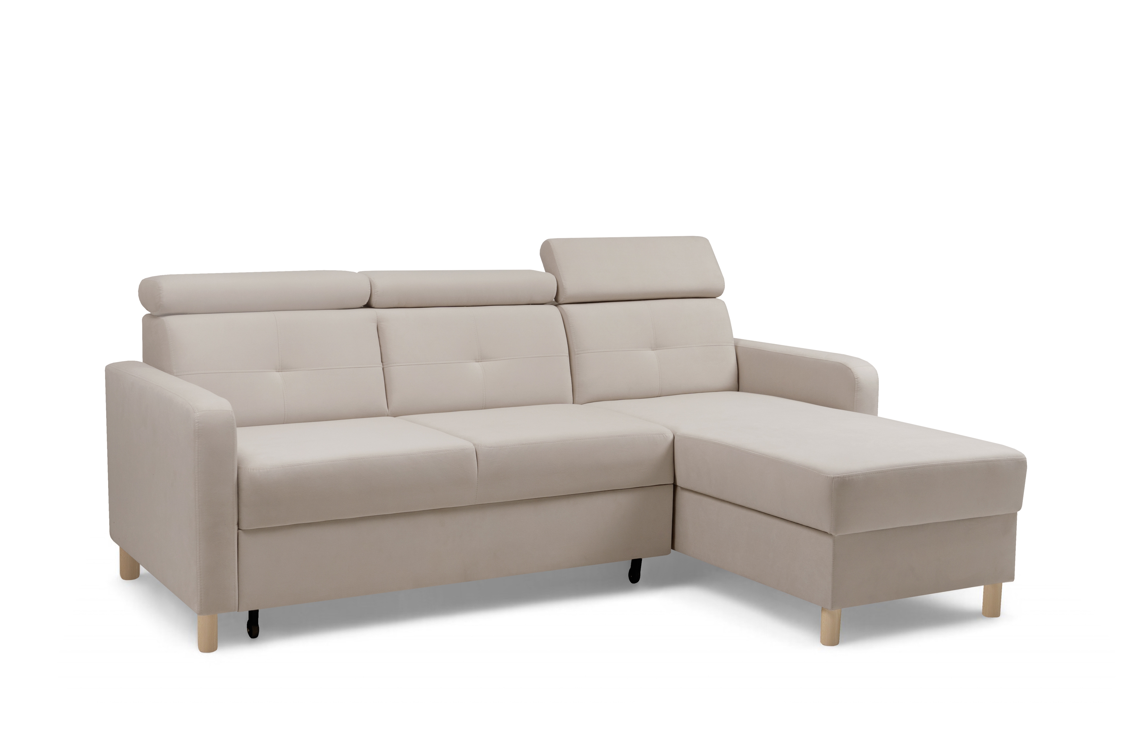 Rohová sedacia súprava Filo s funkciou spánku uniwersalny Ľavý/Pravý - béžový velúr Jasmine 22 Rohová sedacia súprava Filo s funkciou spánku uniwersalny Ľavý/Pravý - béžový velúr Jasmine 22