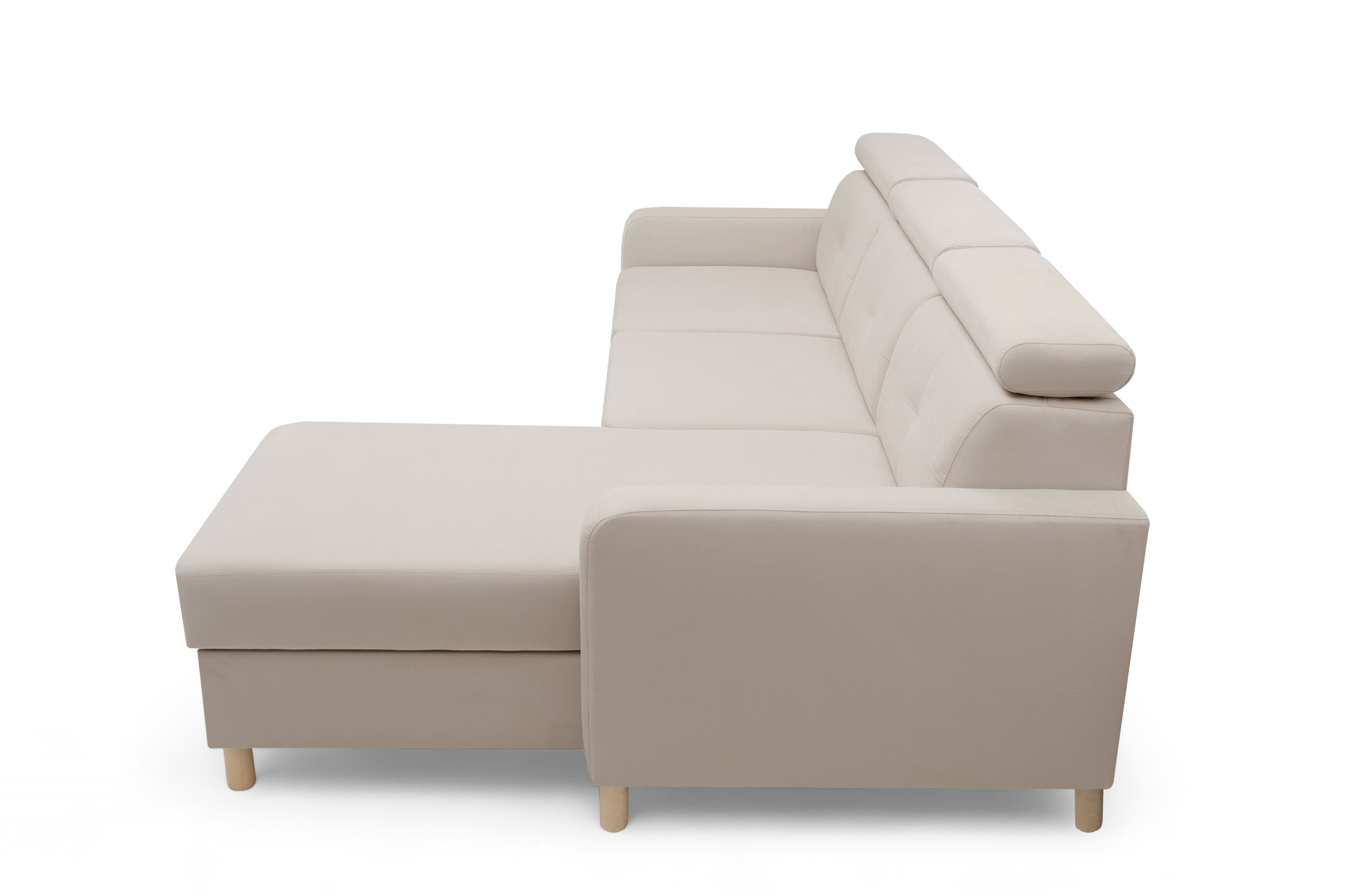 Rohová sedacia súprava Filo s funkciou spánku uniwersalny Ľavý/Pravý - béžový velúr Jasmine 22 Rohová sedacia súprava Filo s funkciou spánku uniwersalny Ľavý/Pravý - béžový velúr Jasmine 22