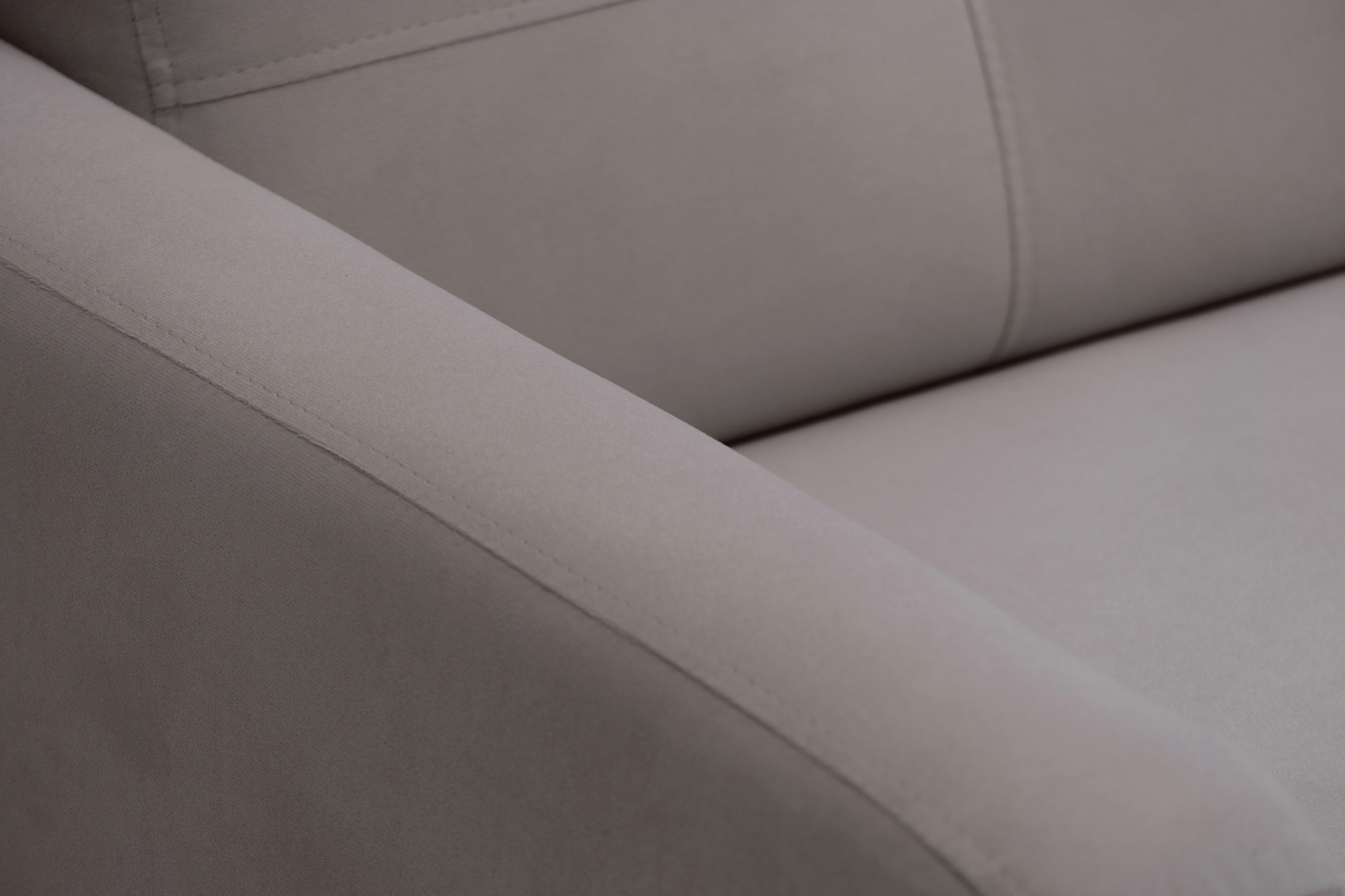 Rohová sedacia súprava Filo s funkciou spánku pravá strana - ciemno béžový velúr Jasmine 25  Rohová sedacia súprava Filo s funkciou spánku uniwersalny Ľavý/Pravý - ciemno béžový velúr Jasmine 25 