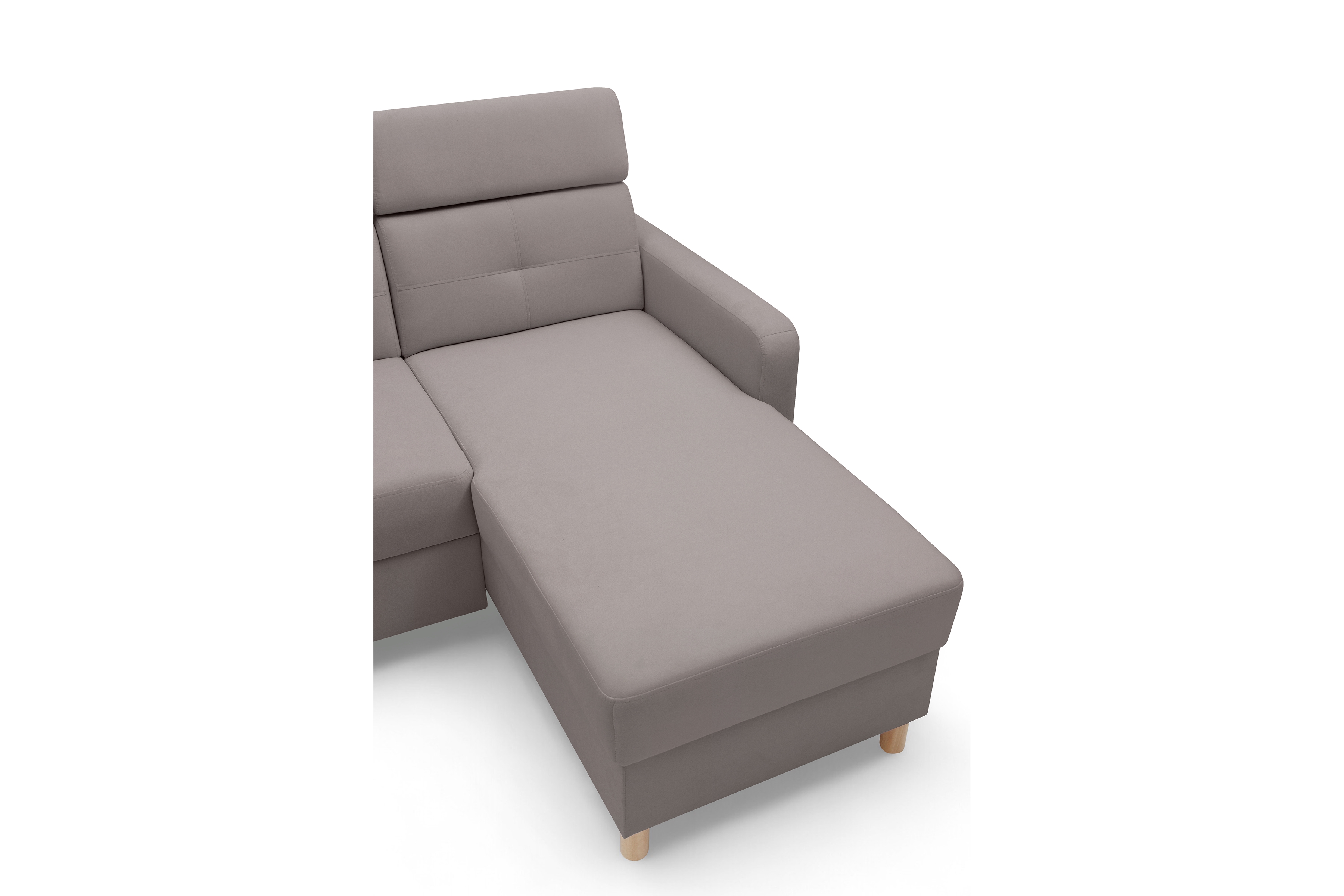 Rohová sedacia súprava Filo s funkciou spánku pravá strana - ciemno béžový velúr Jasmine 25  Rohová sedacia súprava Filo s funkciou spánku uniwersalny Ľavý/Pravý - ciemno béžový velúr Jasmine 25 