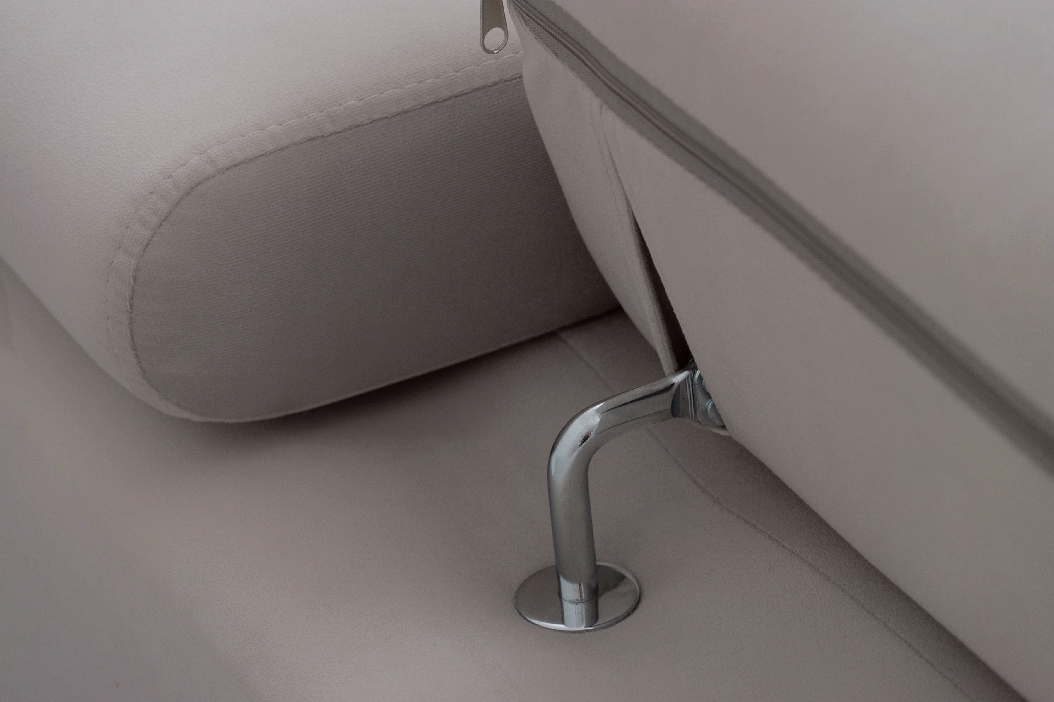 Rohová sedacia súprava Filo s funkciou spánku pravá strana - ciemno béžový velúr Jasmine 25  Rohová sedacia súprava Filo s funkciou spánku uniwersalny Ľavý/Pravý - ciemno béžový velúr Jasmine 25 