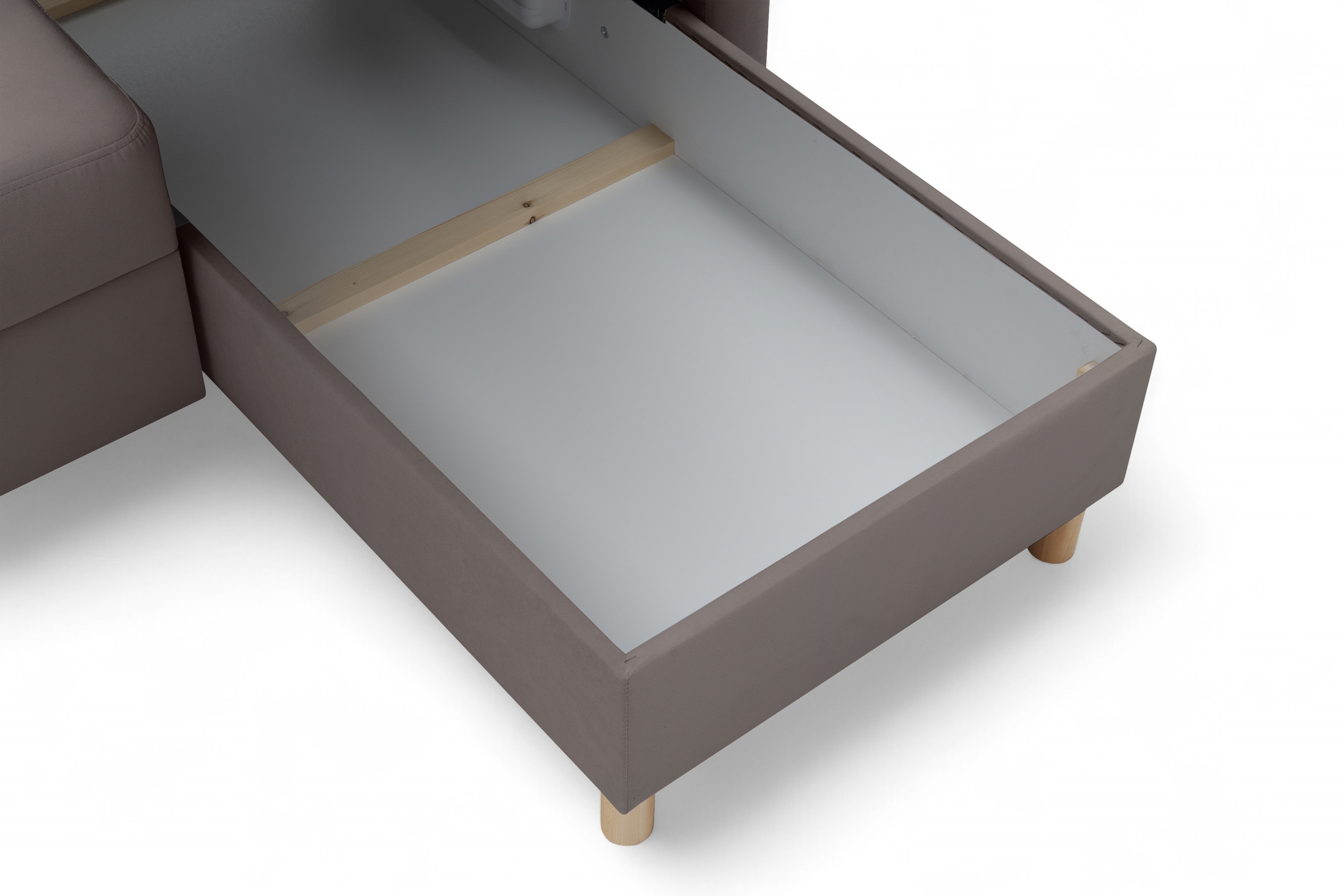 Rohová sedacia súprava Filo s funkciou spánku pravá strana - ciemno béžový velúr Jasmine 25  Rohová sedacia súprava Filo s funkciou spánku uniwersalny Ľavý/Pravý - ciemno béžový velúr Jasmine 25 