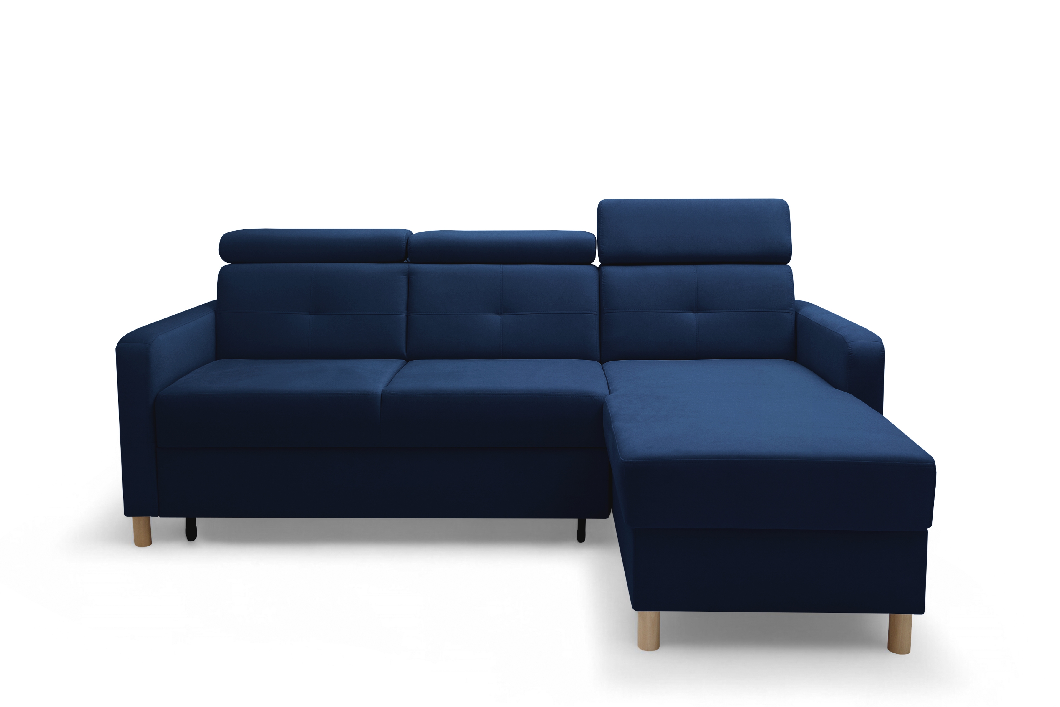 Rohová sedacia súprava Filo s funkciou spánku pravá strana - Modrý velúr Trinity 31  Rohová sedacia súprava Filo s funkciou spánku uniwersalny Ľavý/Pravý - Modrý velúr Bluvel 86