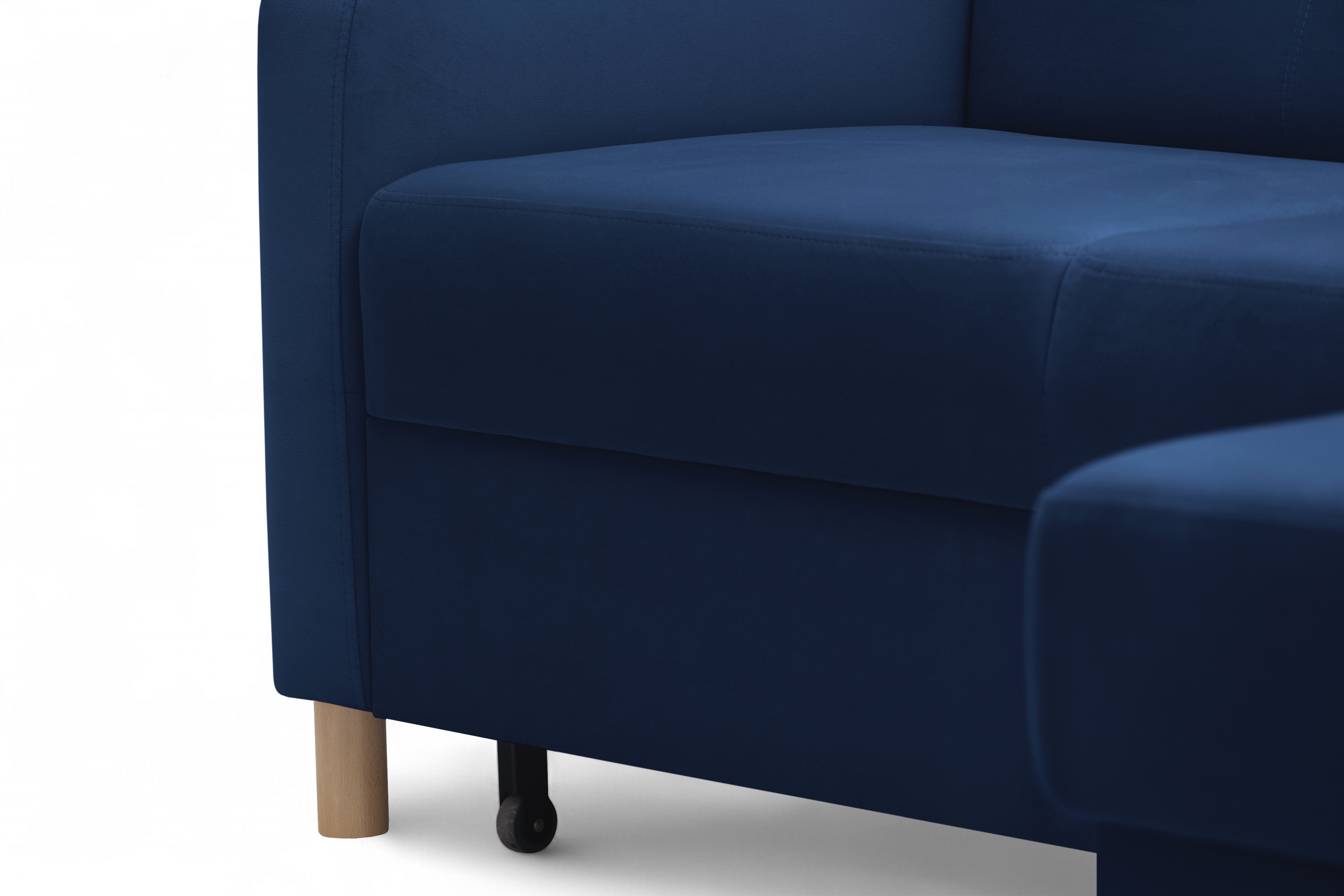 Rohová sedacia súprava Filo s funkciou spánku pravá strana - Modrý velúr Trinity 31  Rohová sedacia súprava Filo s funkciou spánku uniwersalny Ľavý/Pravý - Modrý velúr Bluvel 86