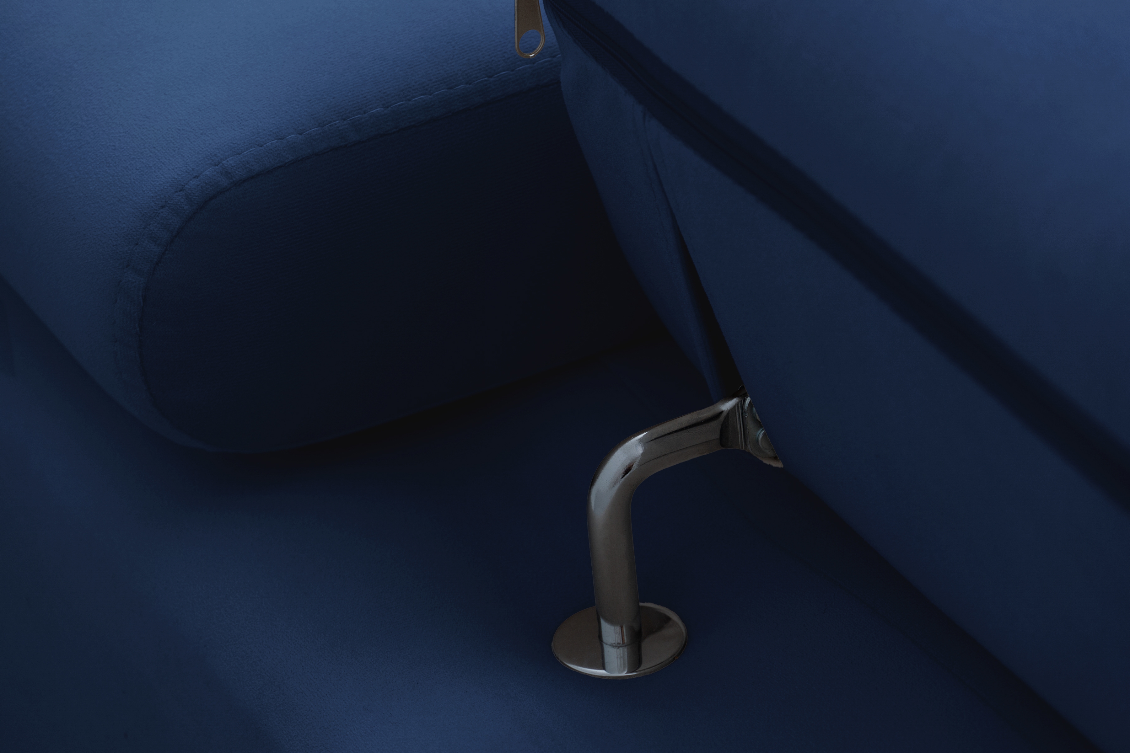 Rohová sedacia súprava Filo s funkciou spánku pravá strana - Modrý velúr Trinity 31  Rohová sedacia súprava Filo s funkciou spánku uniwersalny Ľavý/Pravý - Modrý velúr Bluvel 86