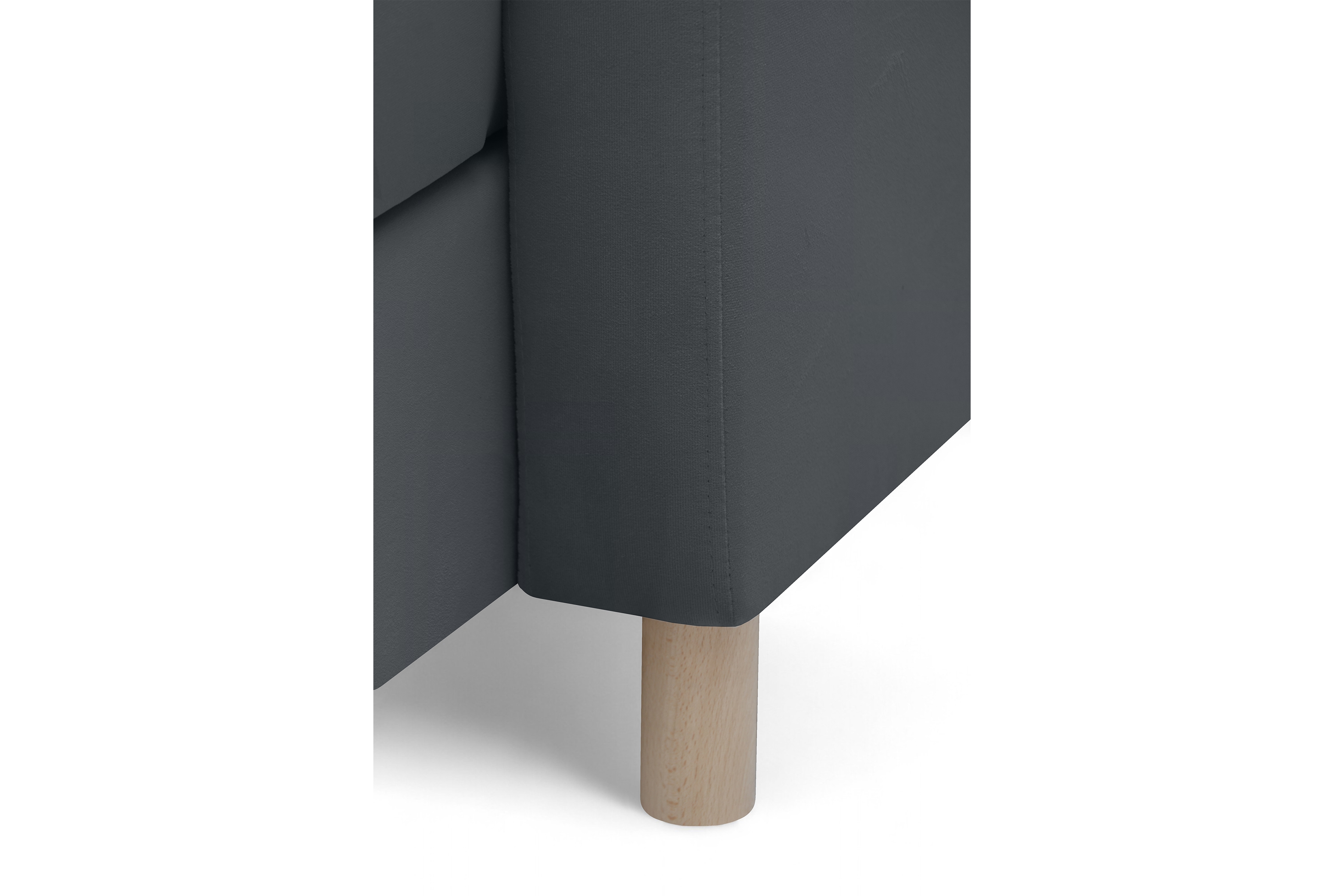 Rohová sedacia súprava Filo s funkciou spánku pravá strana - šedý velúr Jasmine 96  Rohová sedacia súprava Filo s funkciou spánku uniwersalny Ľavý/Pravý - šedý velúr Jasmine 96 