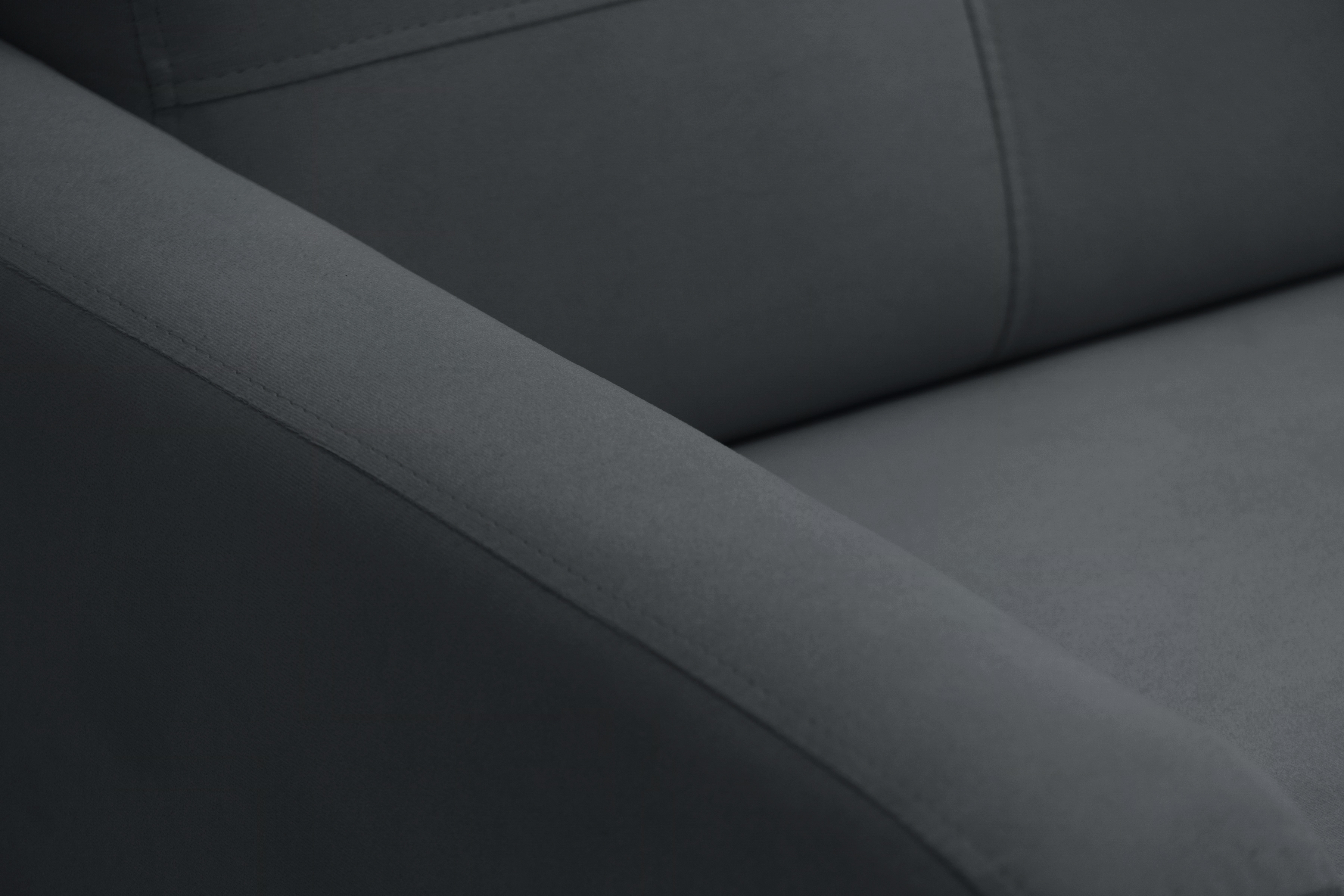 Rohová sedacia súprava Filo s funkciou spánku pravá strana - šedý velúr Jasmine 96  Rohová sedacia súprava Filo s funkciou spánku uniwersalny Ľavý/Pravý - šedý velúr Jasmine 96 